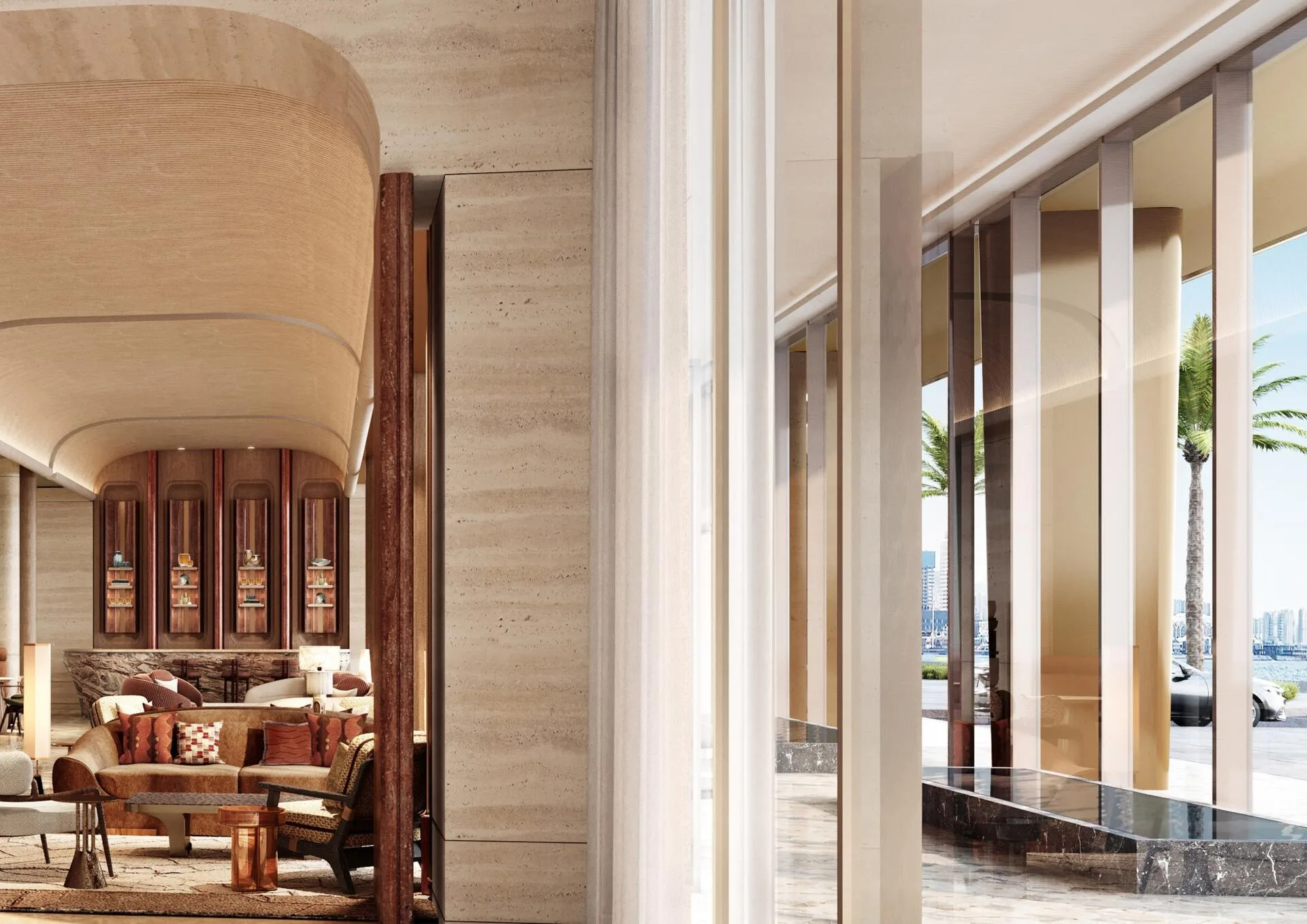 Гостиная в лобби Jumeirah Residences