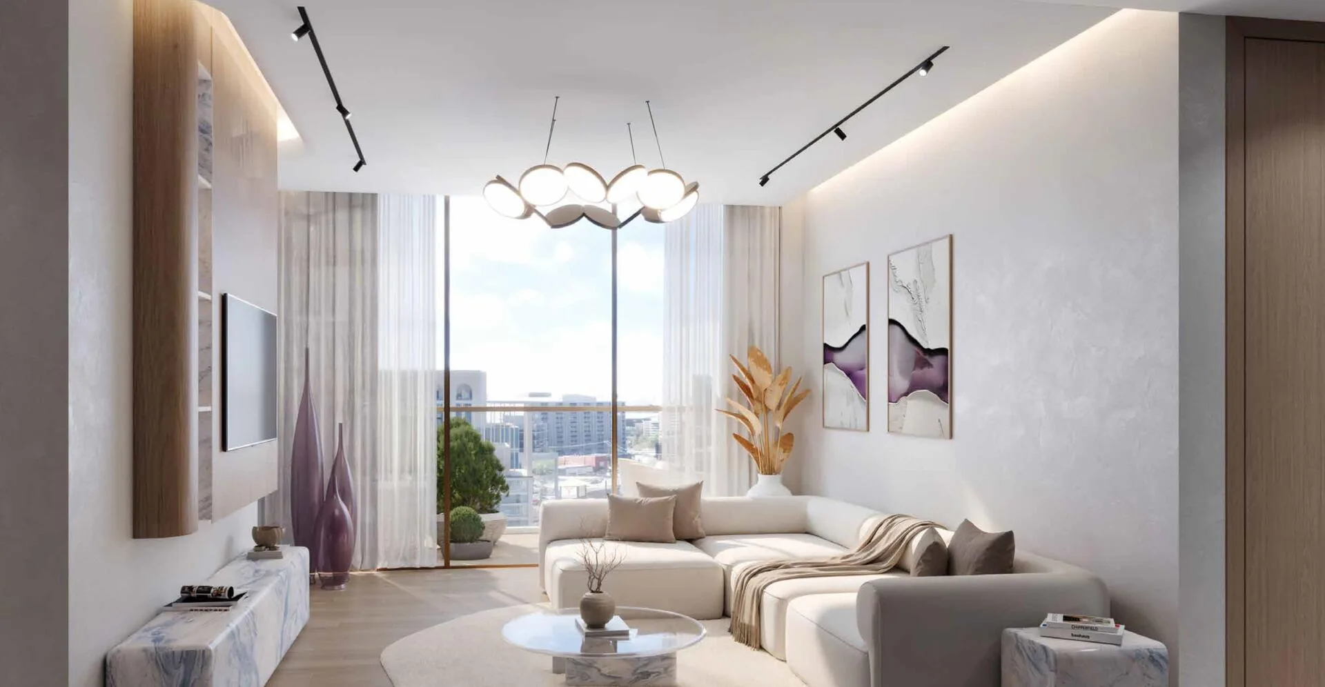 Гостиная в квартире Kaia Residences