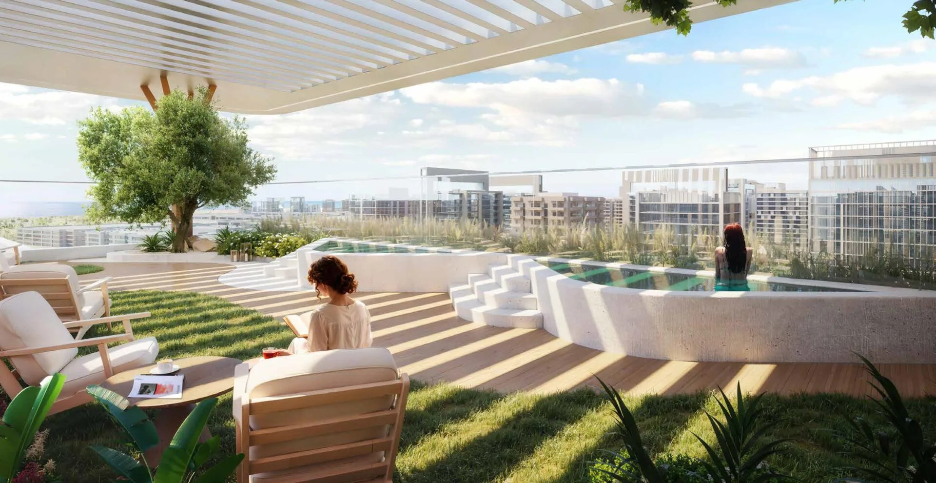 Джакузи на крыше Kaia Residences