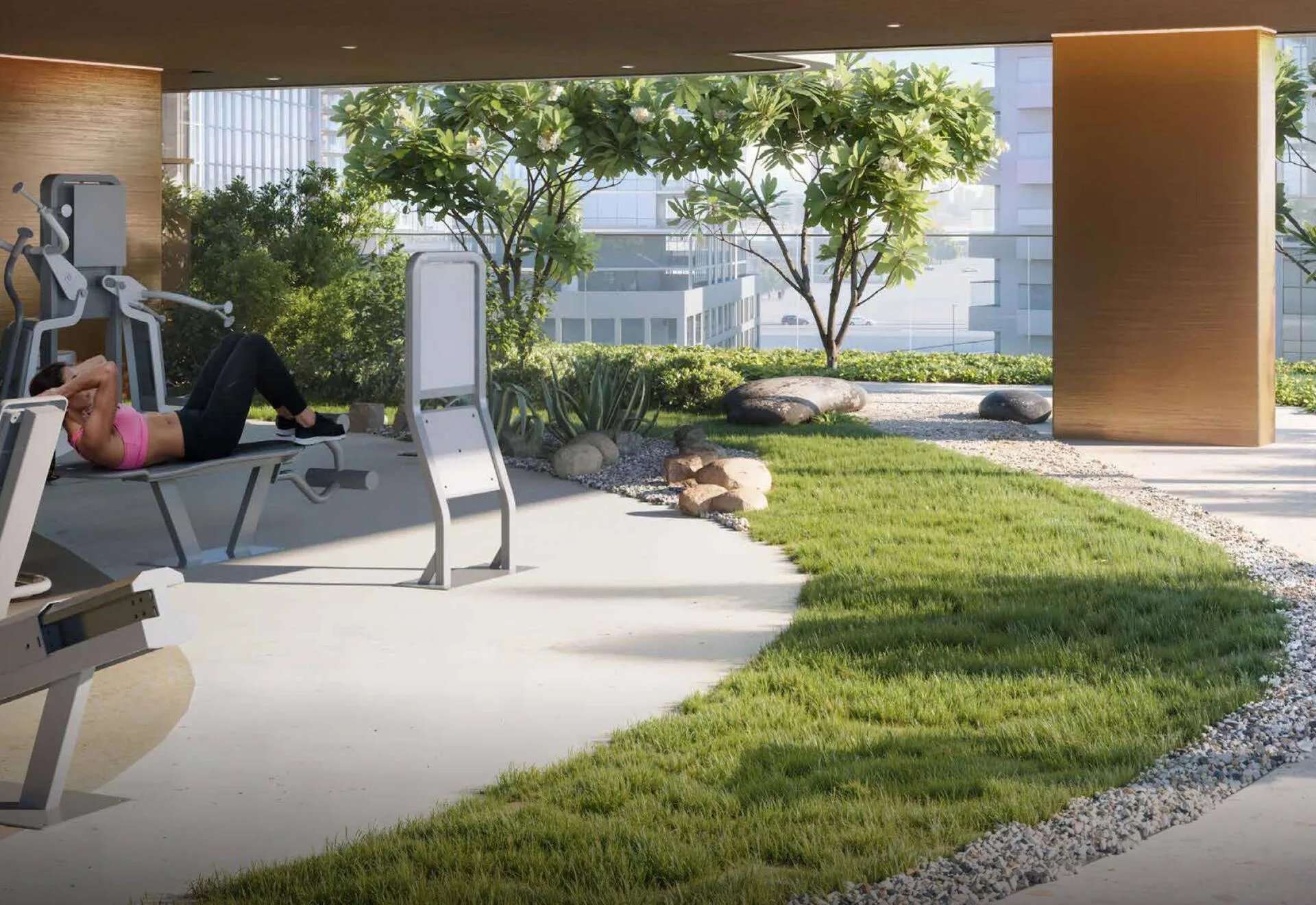 Уличный спортзал Kaia Residences