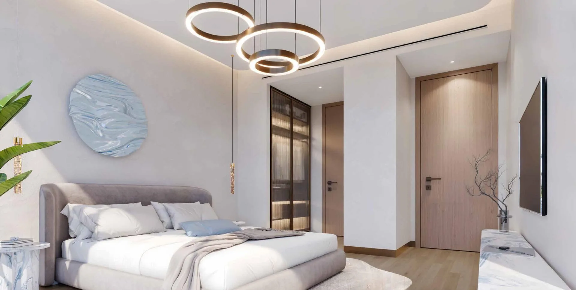 Спальня в квартире Kaia Residences