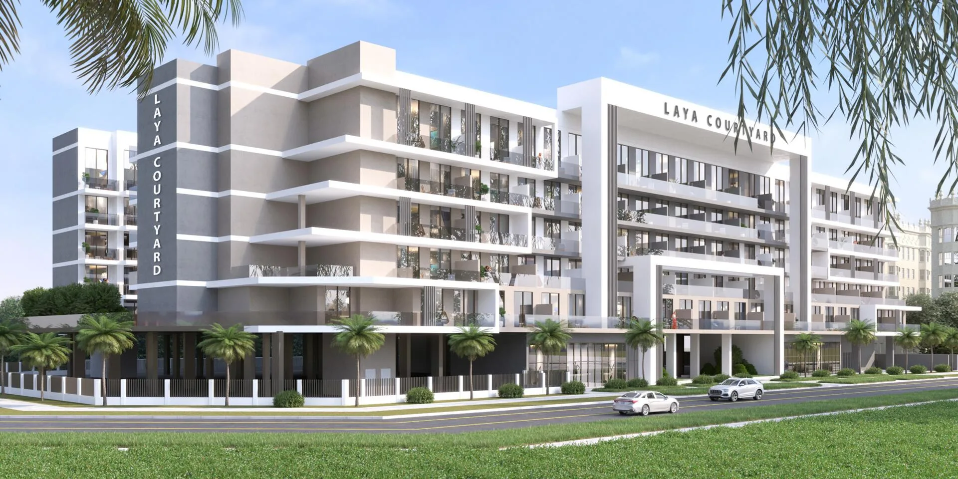 Фасад Laya Courtyard со стороны улицы