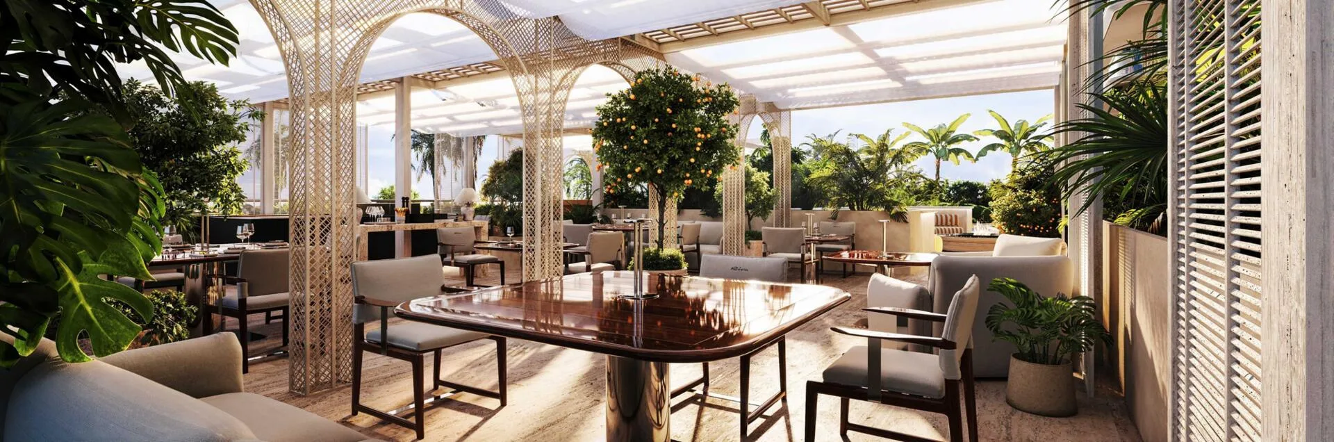 Evening Lounge, ресторан на террасе для жителей
