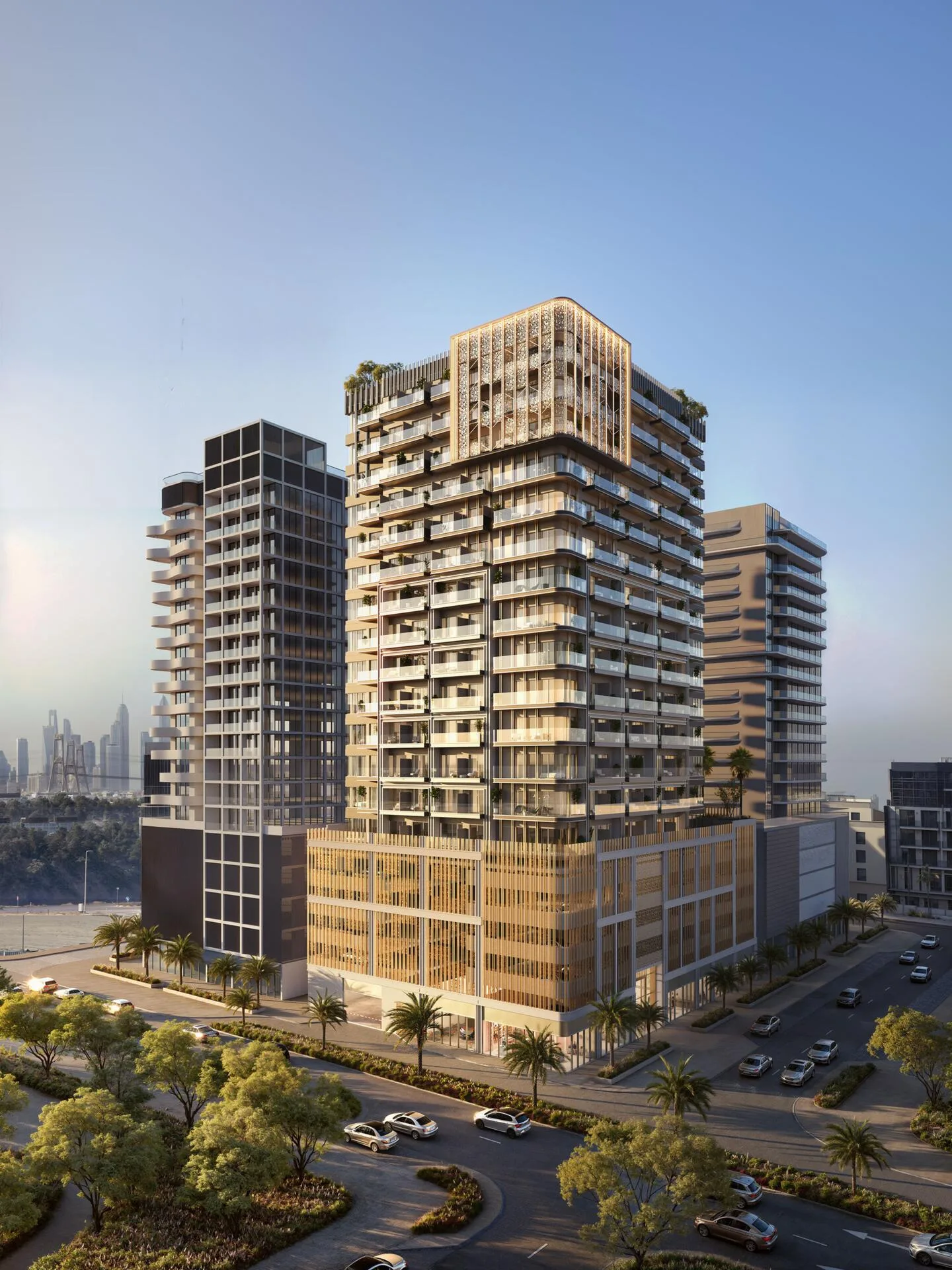 Lume Residences среди соседних домов JVC