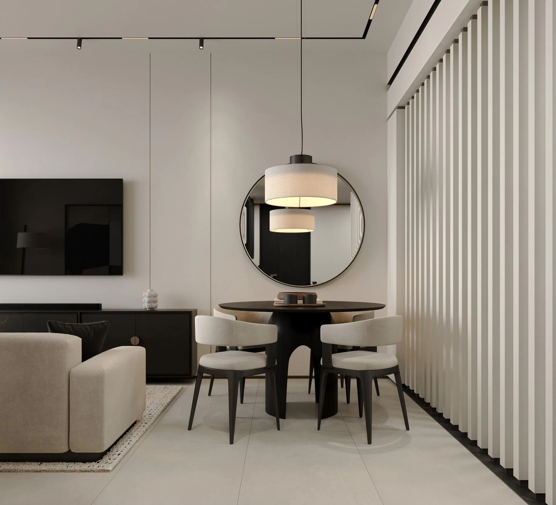 Столовая в квартире Marea Residences