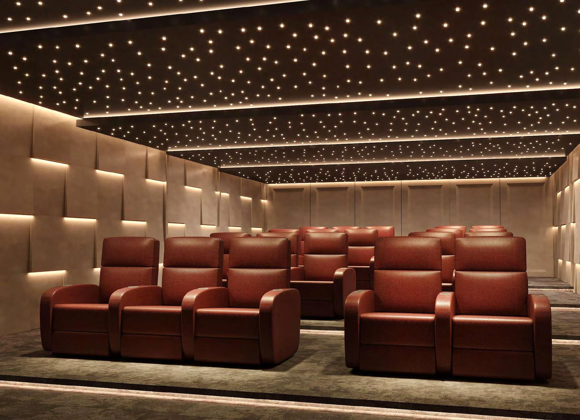Кинозал Galleria Cinema со звёздным потолком