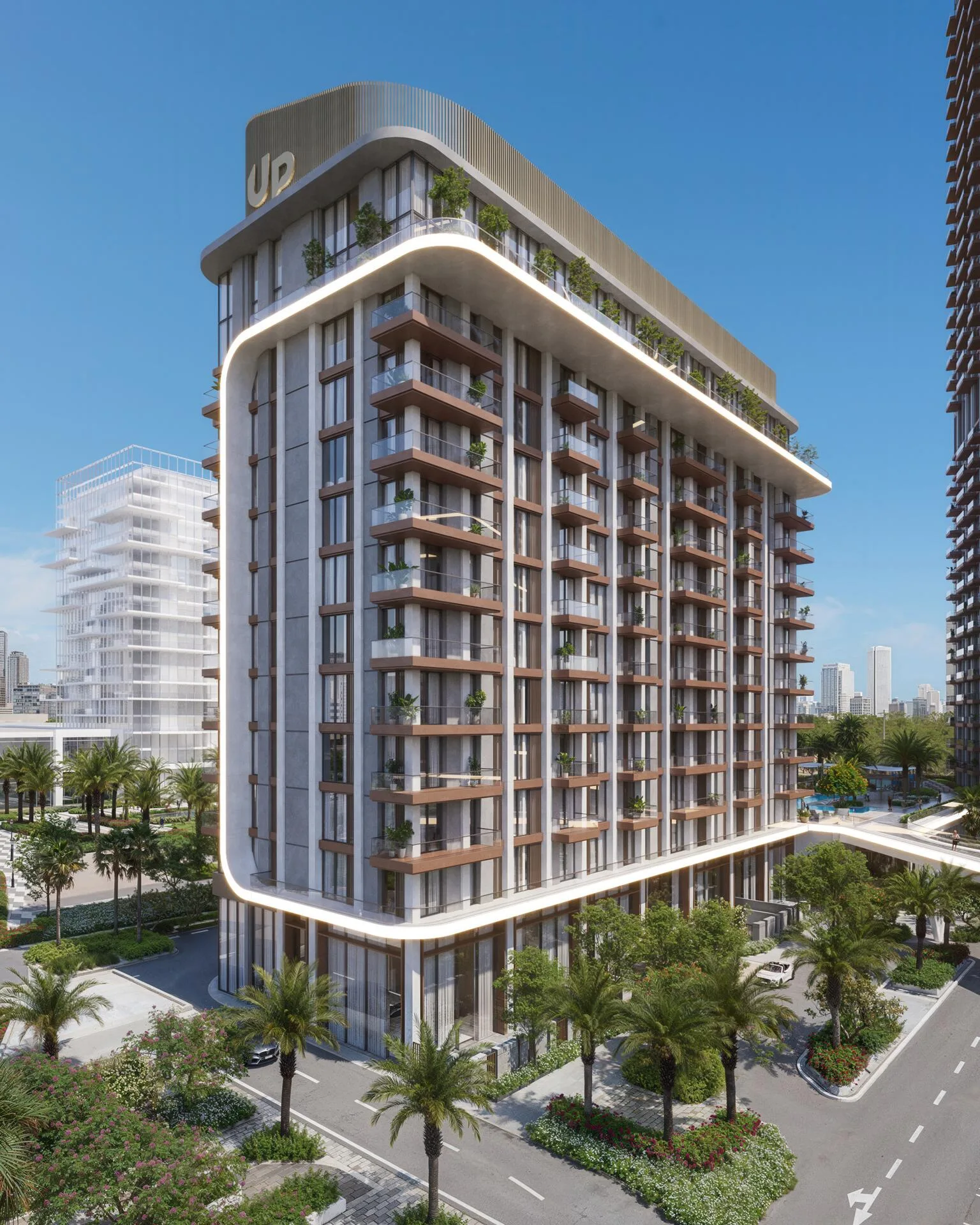 Башня Mirdad Towers со знаком Union Properties