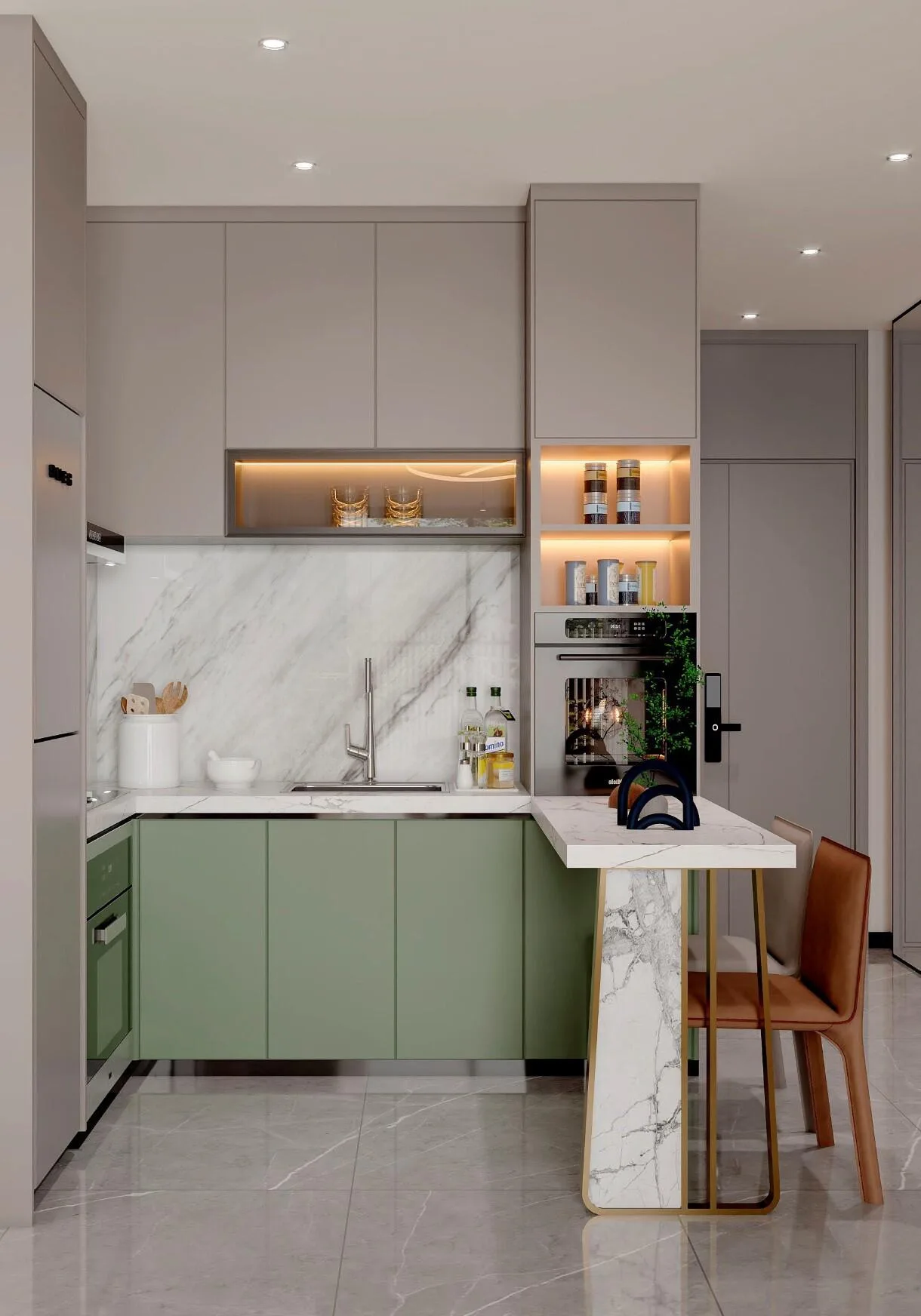 Кухня в квартире Nautis Residences