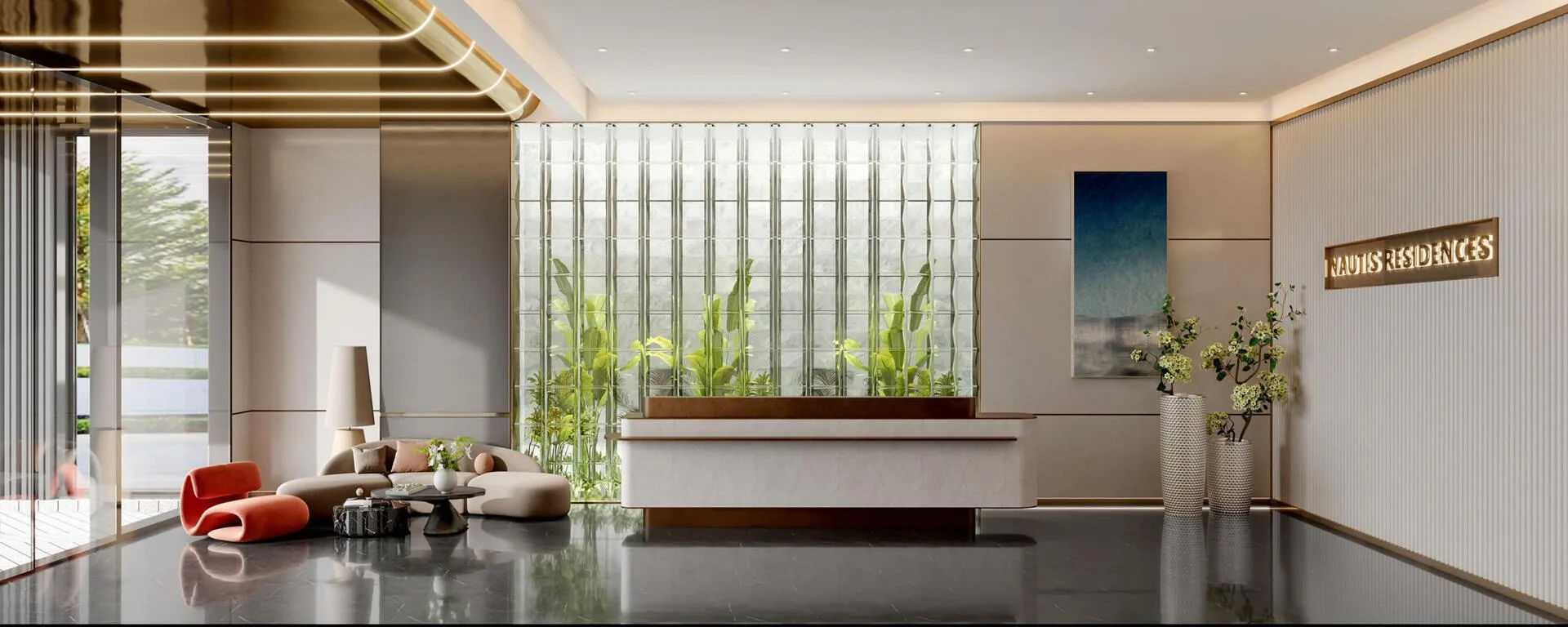 Лобби Nautis Residences