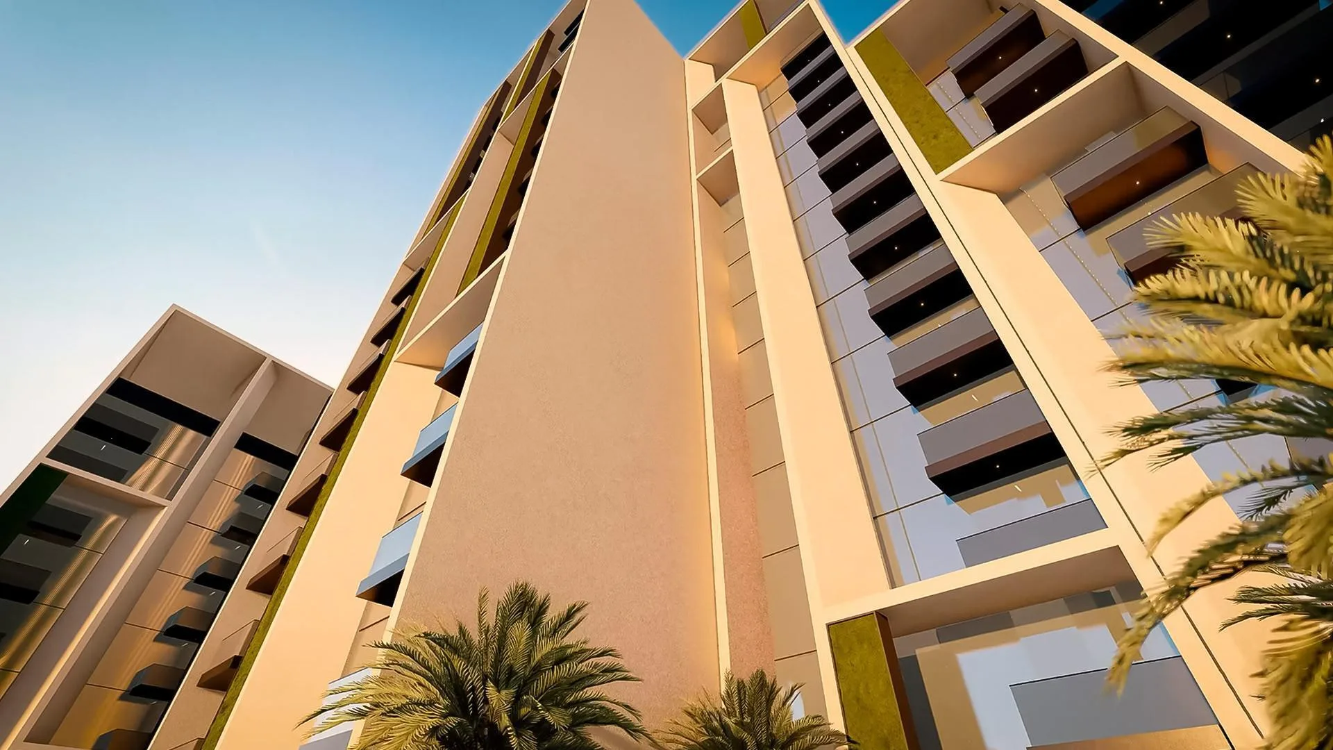 Дом Neva Residences, вид снизу