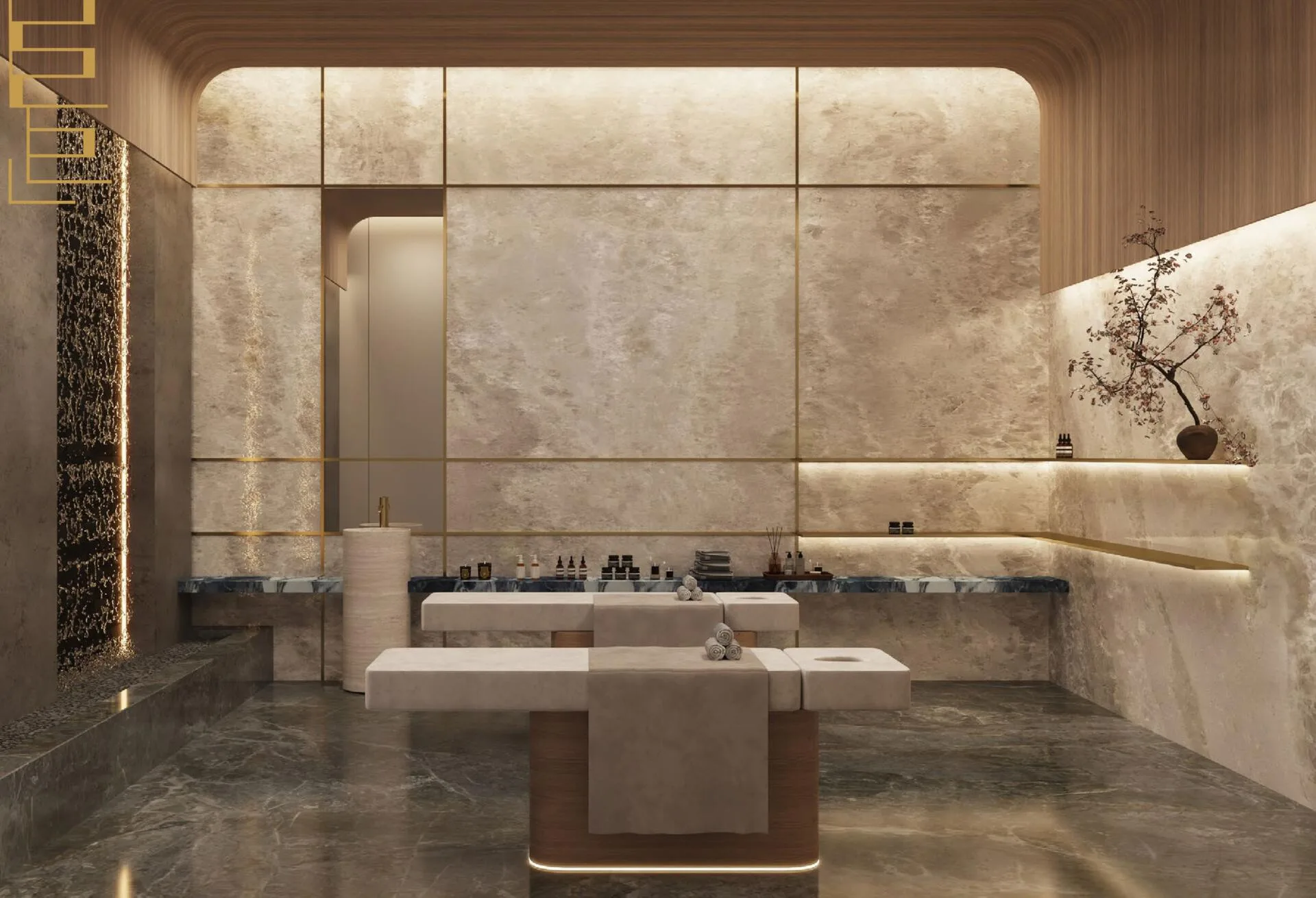 Спа Ocean Crest: процедурная в камне и тёплом свете