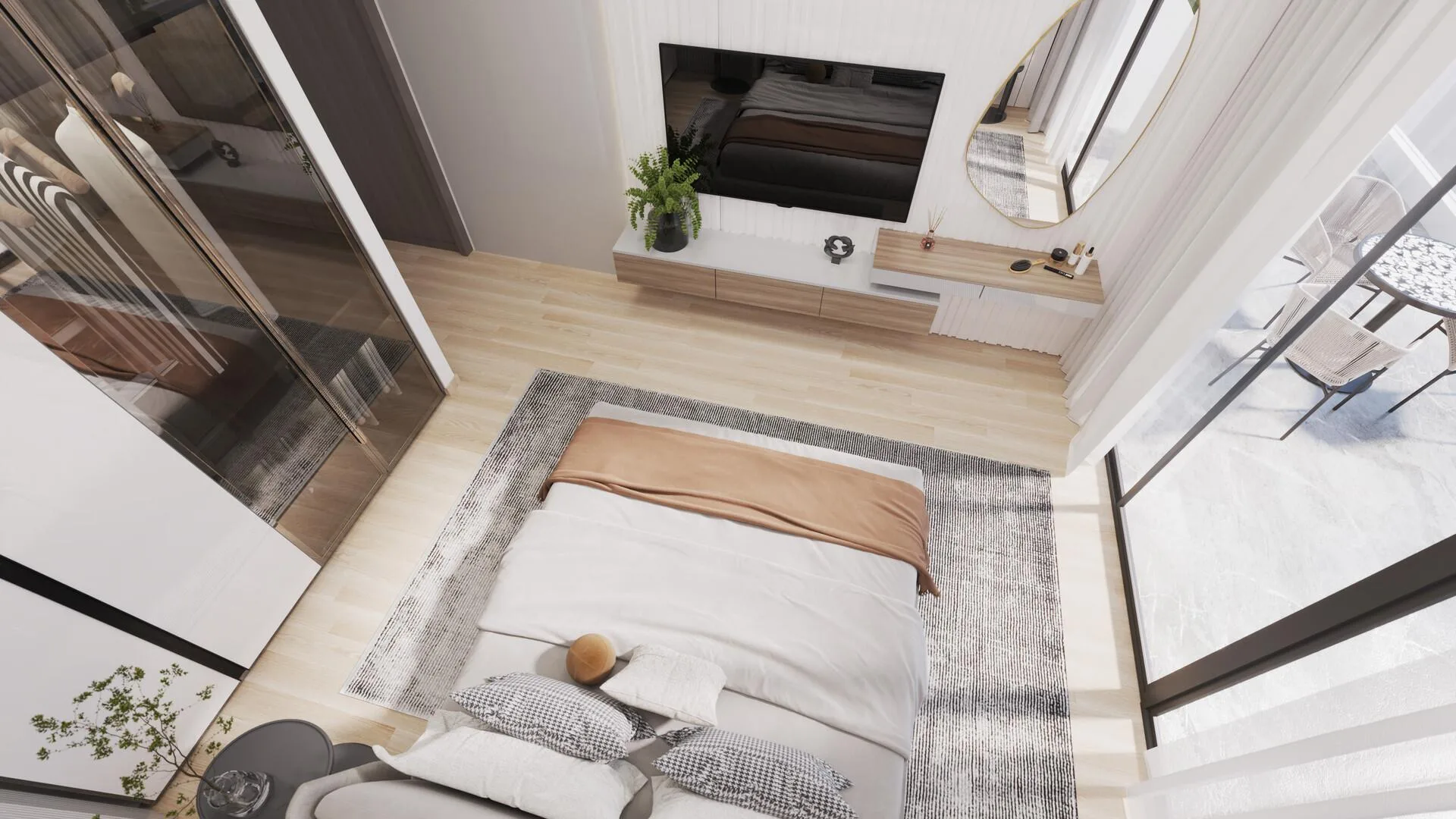 Спальня в квартире SAMANA Ocean Pearl