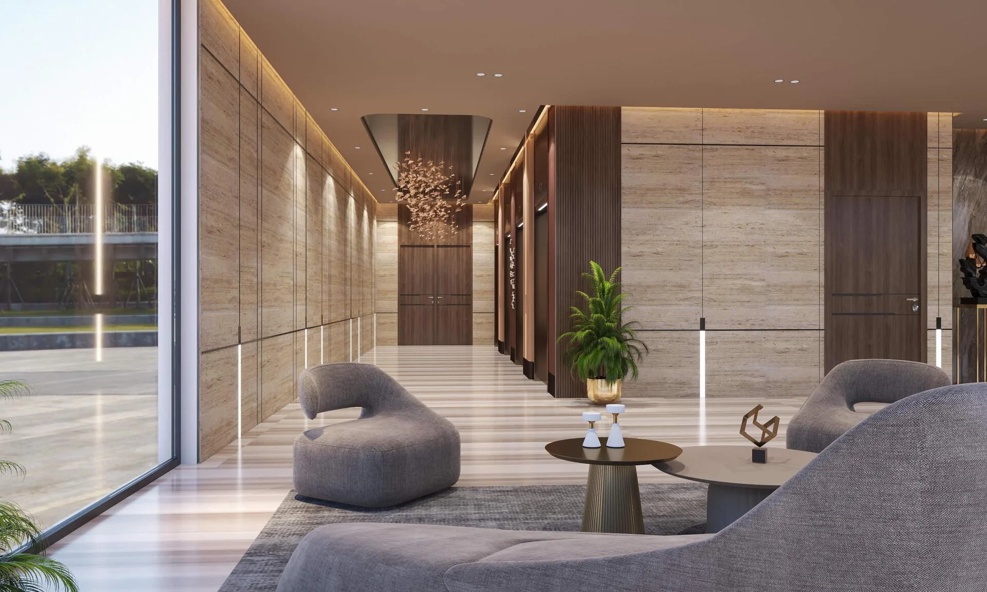 Фойе Ocean Tower с креслами