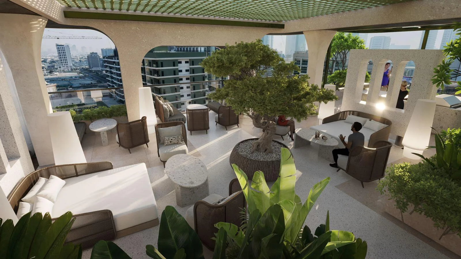 Лаунж на крыше Olivia Gardens Residence