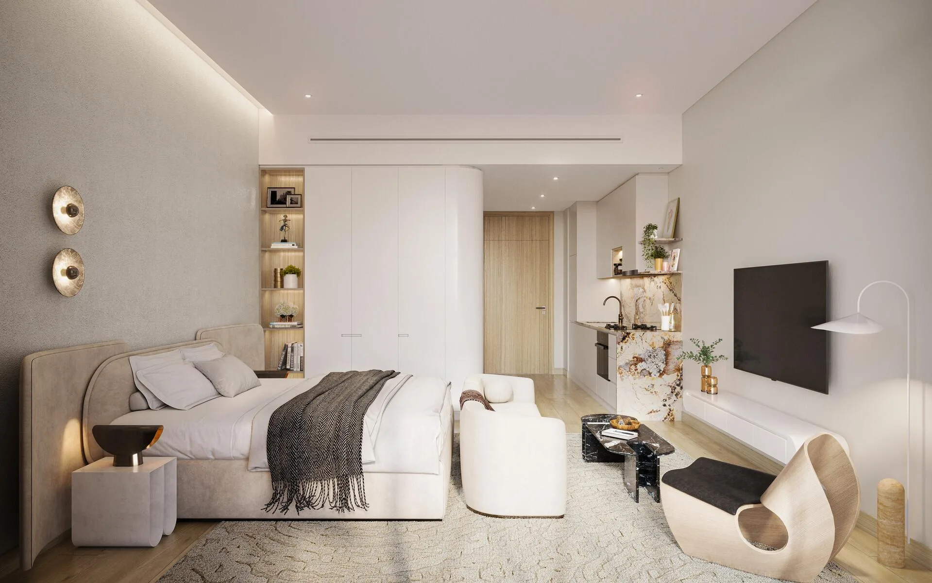 Жилая комната в квартире One Residence