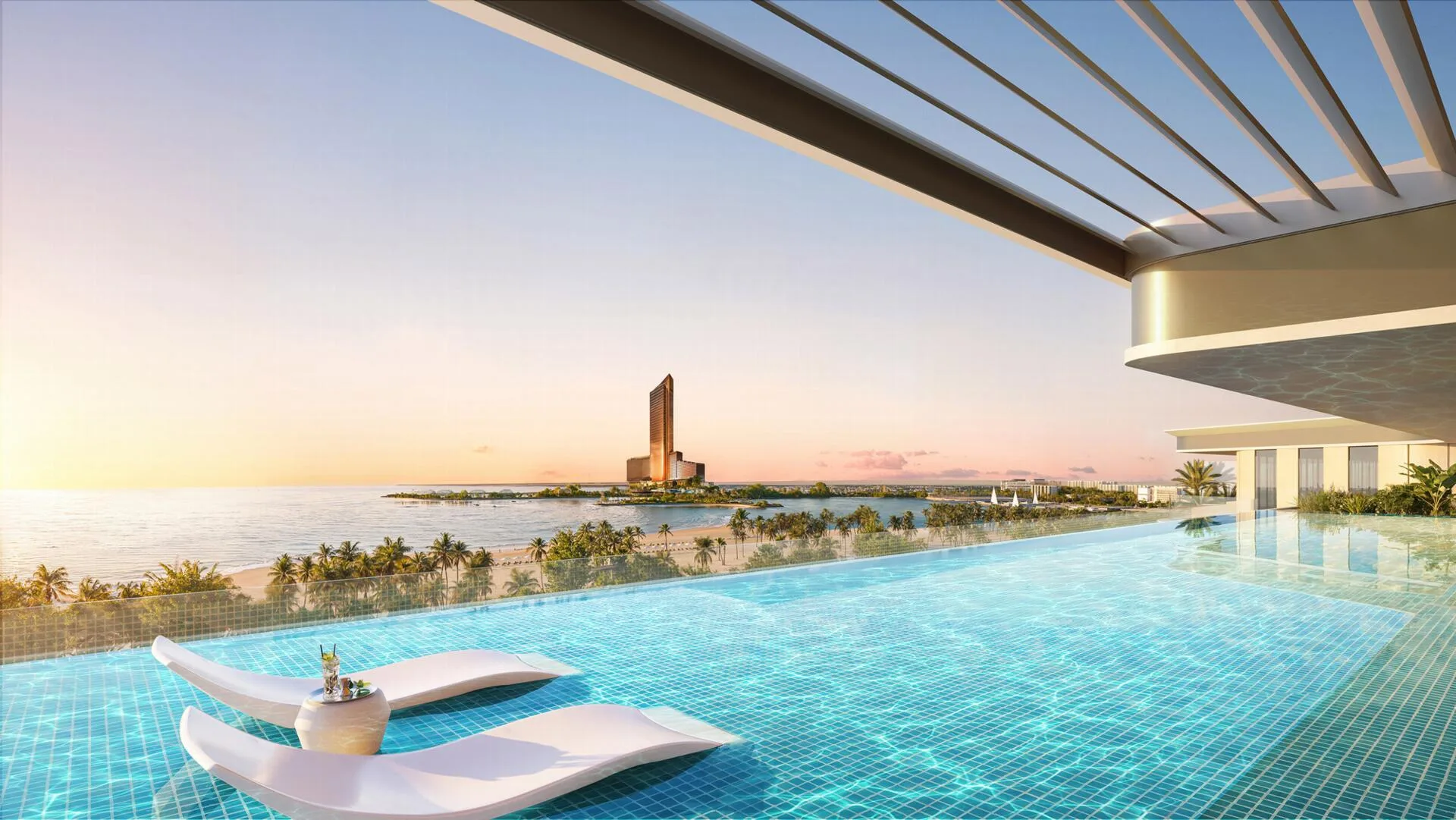 Бассейн Celeste Sky Pool в Palazzo Tissoli