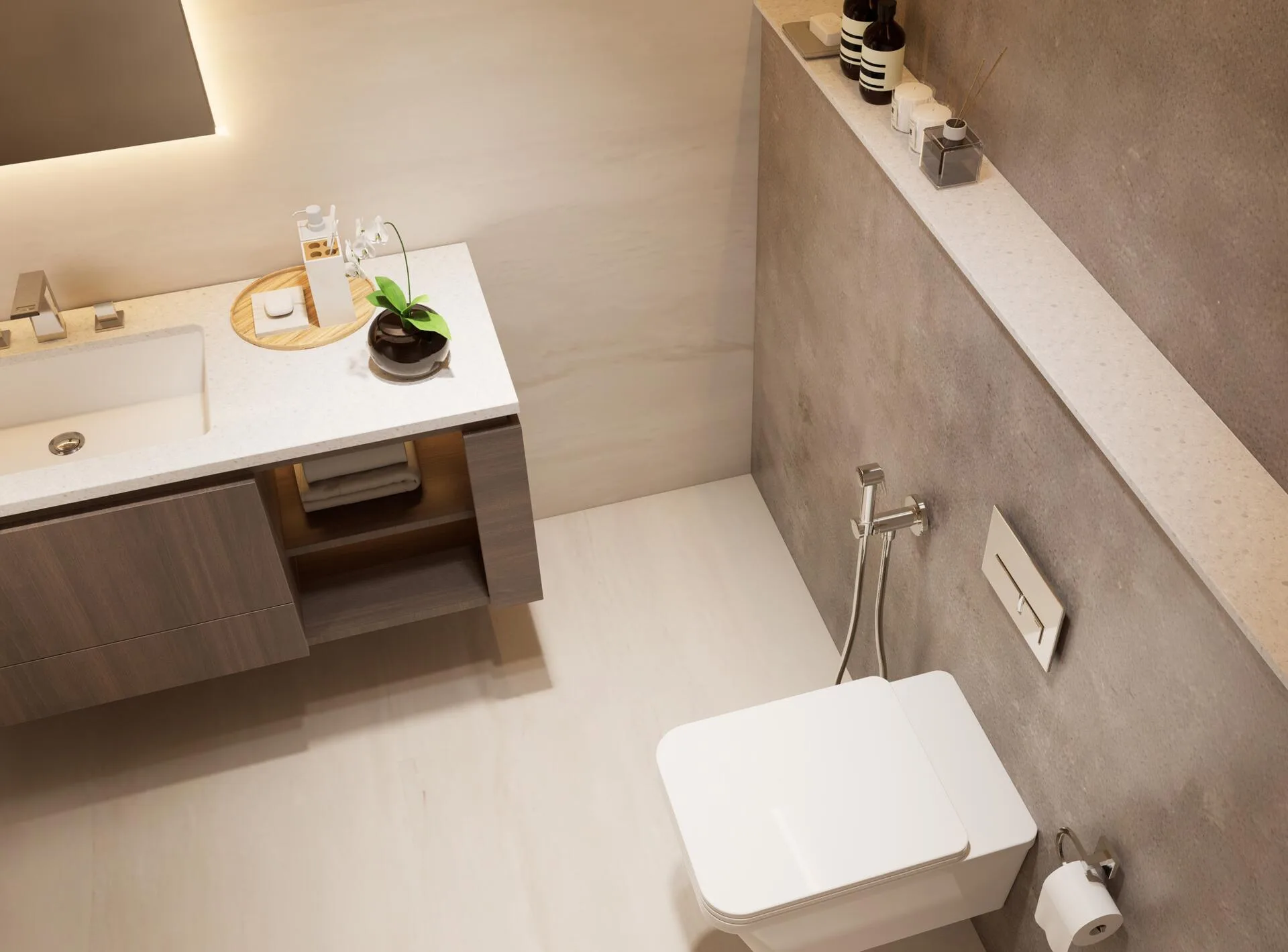 Гостевой санузел в квартире Parkgreen Residences