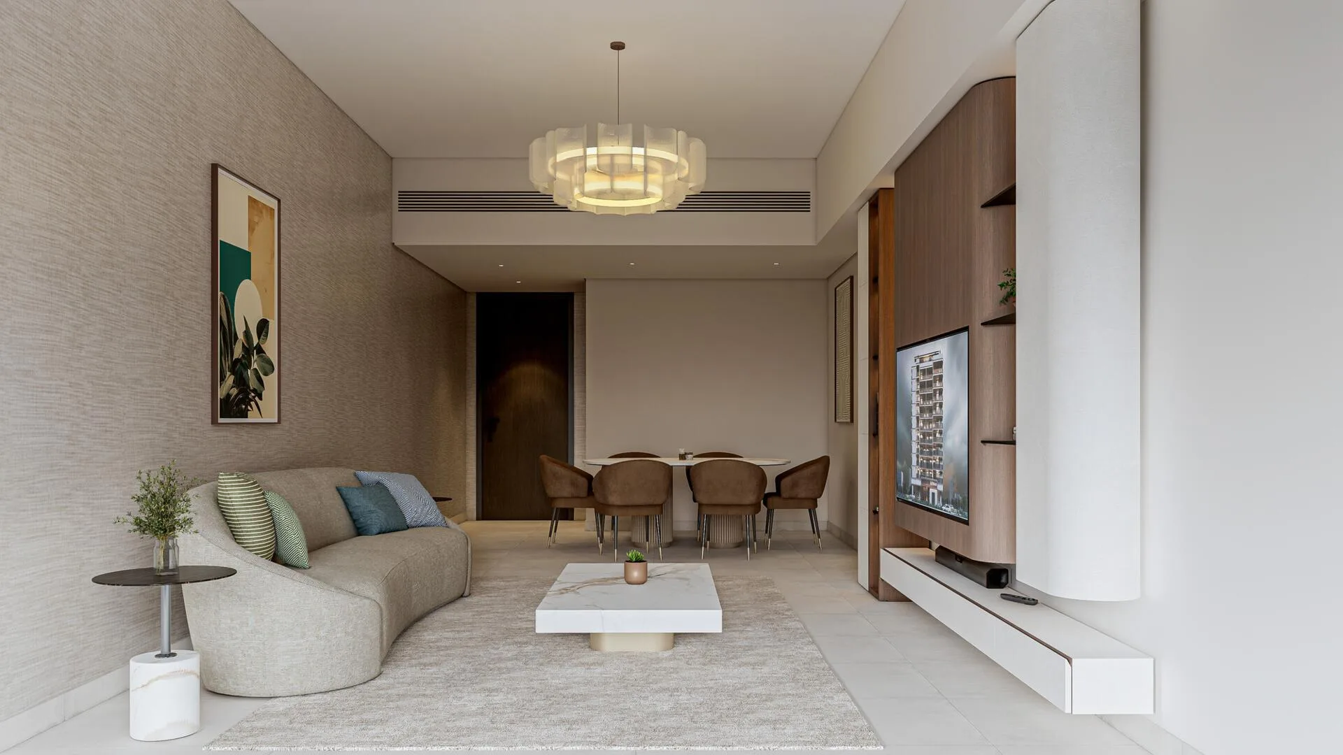 Гостиная в квартире Parkgreen Residences