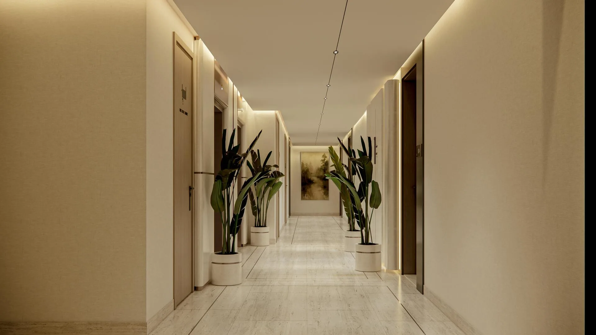 Коридор жилого этажа в Parkgreen Residences