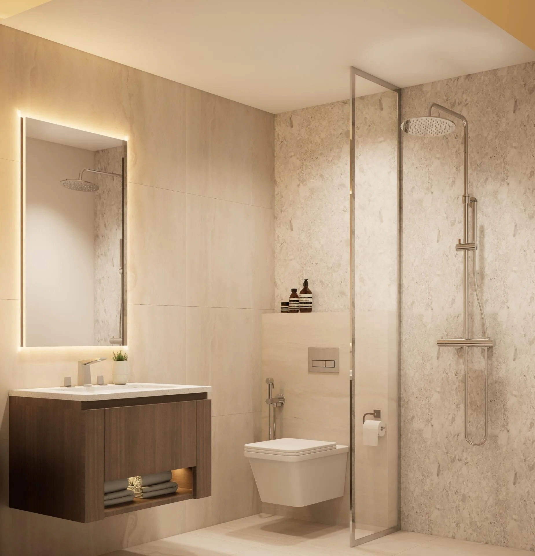 Ванная при главной спальне в Parkgreen Residences