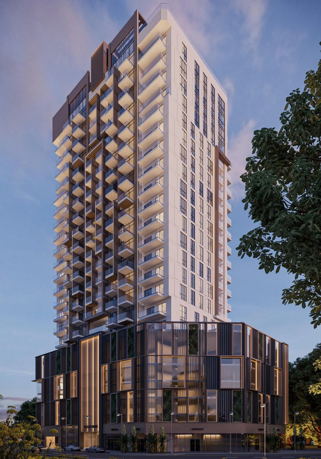 Q Gardens Lofts сбоку