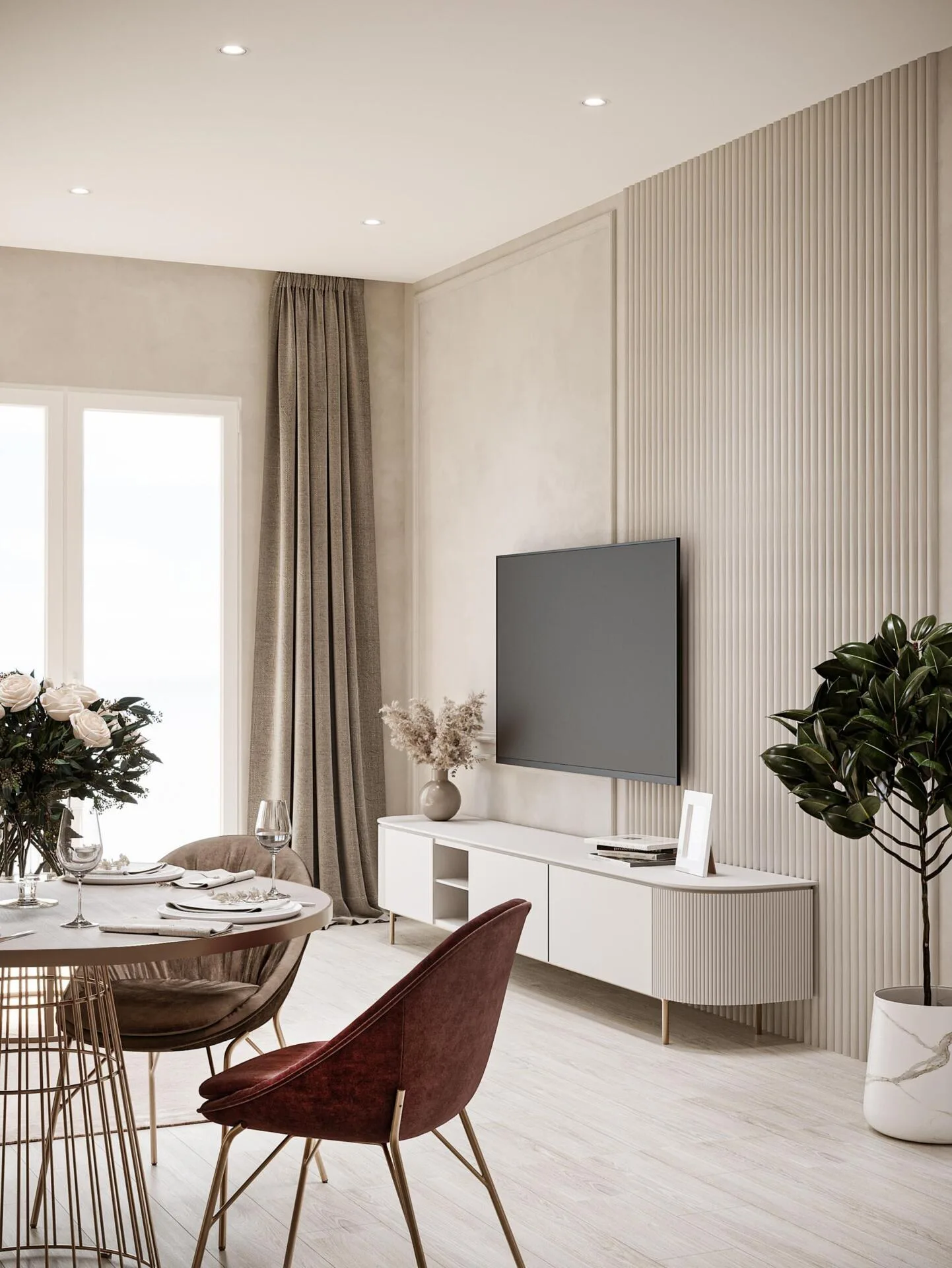 Гостиная в квартире Q Gardens Lofts