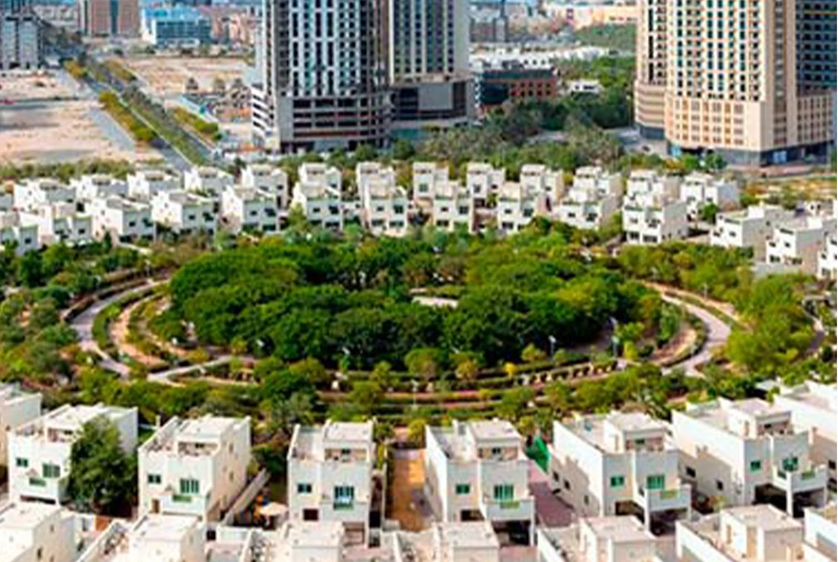 Jumeirah Village Circle с высоты