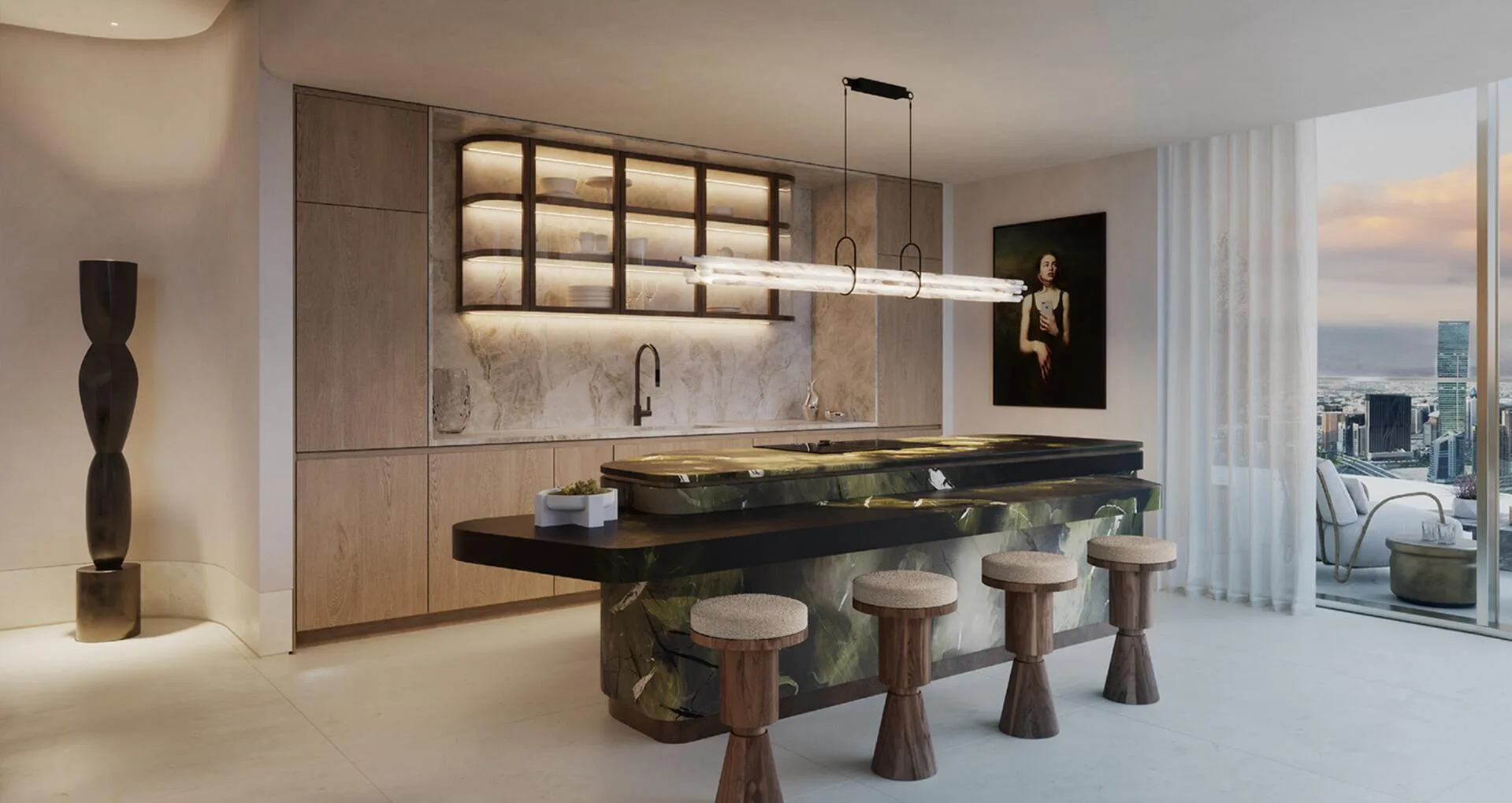 Кухня резиденции Regent Residences Dubai