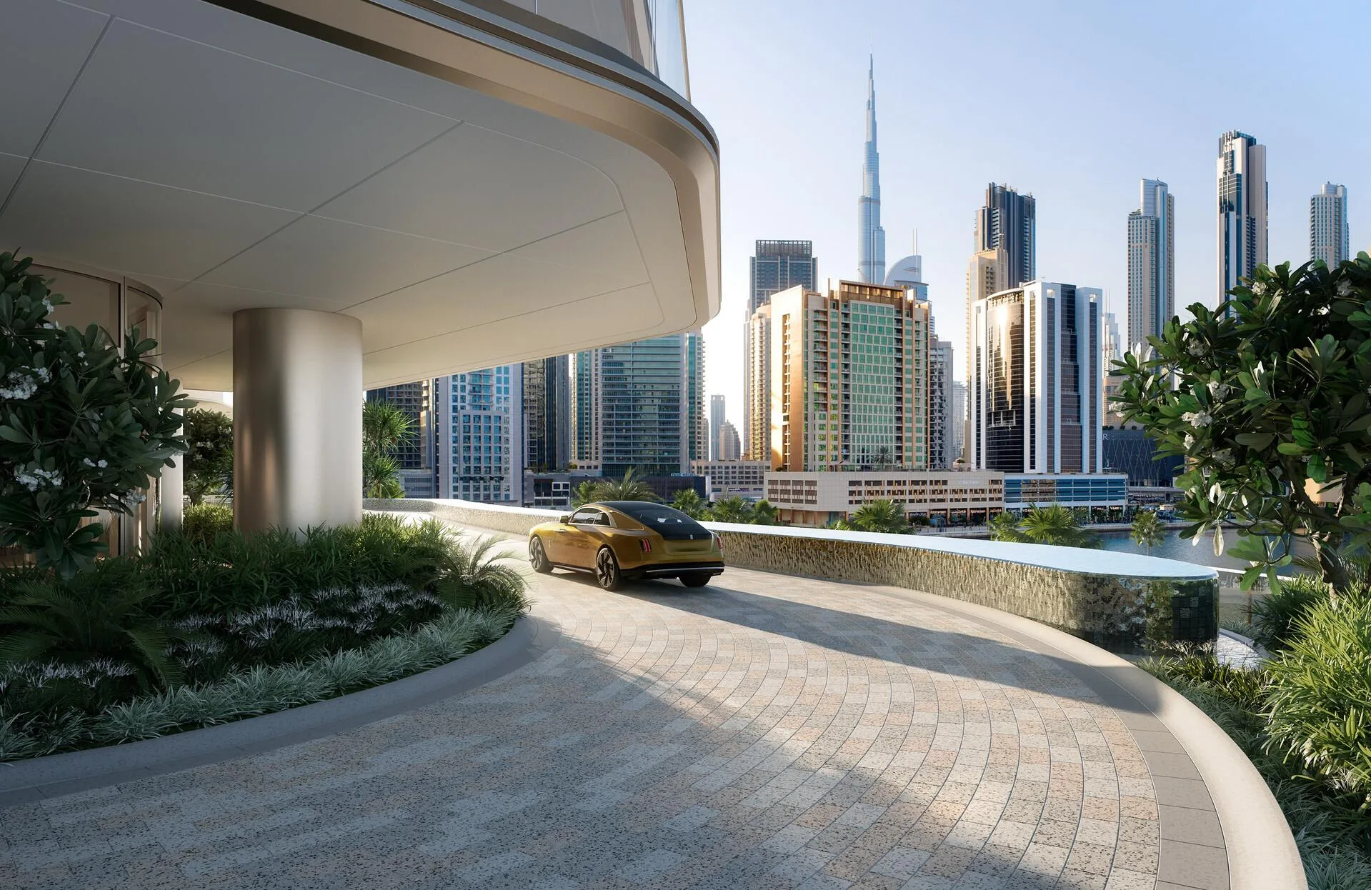 Подъезд к Regent Residences Dubai