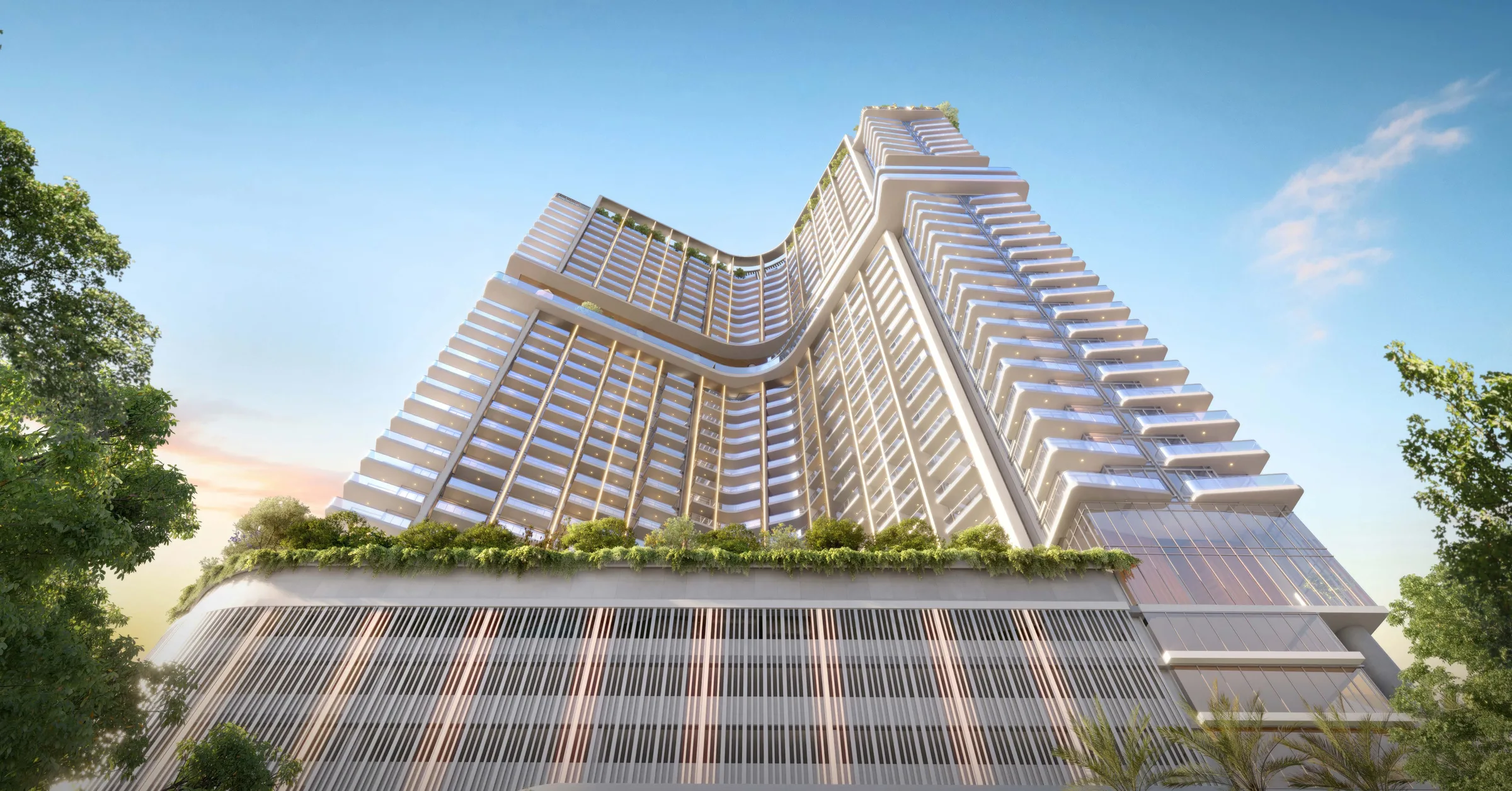 Фасад и подиум Rove Home Marasi Drive