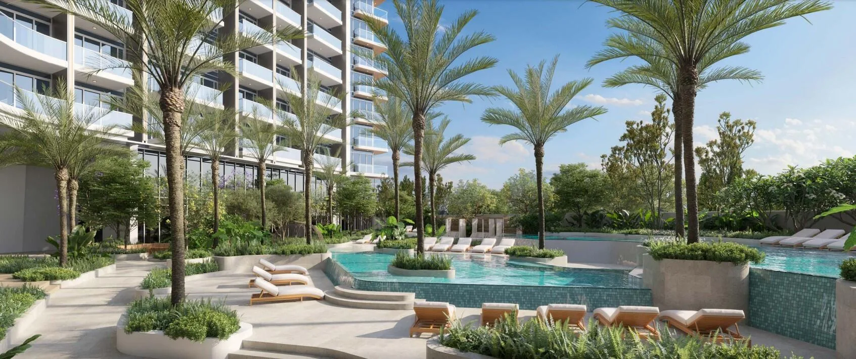 Urban Beach Pool на подиуме Rove Home Marasi Drive