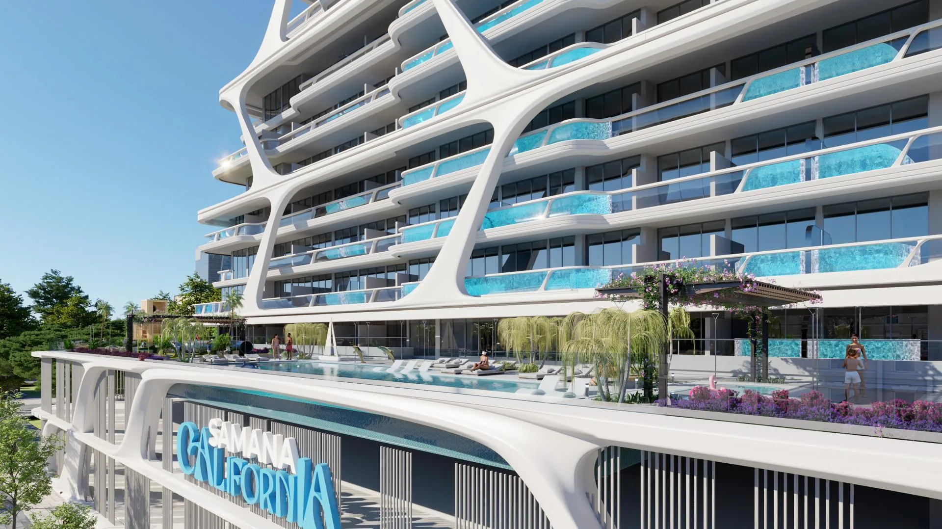 Бассейновая терраса Samana California