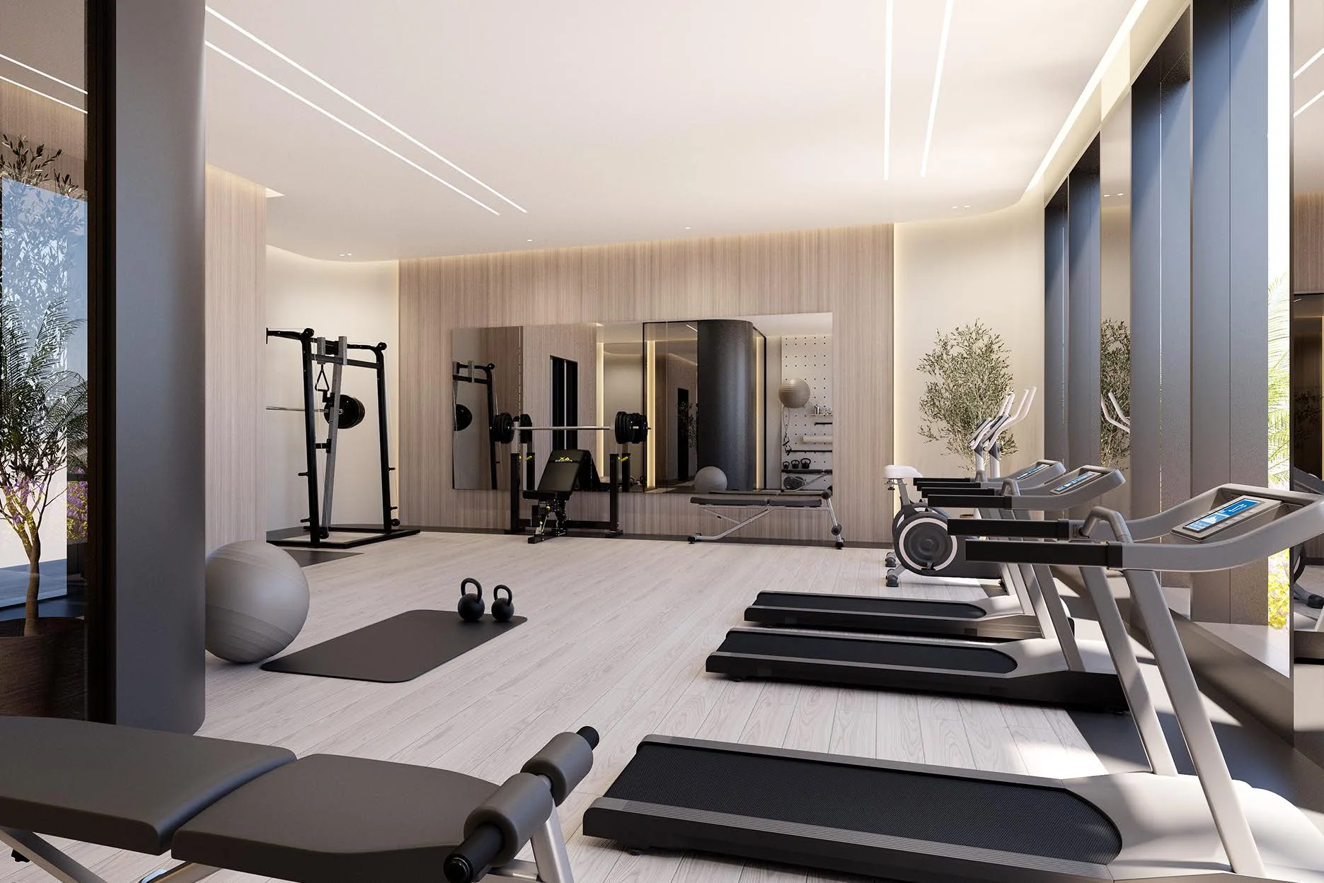 Тренажёры в спортзале Samana Golf Views
