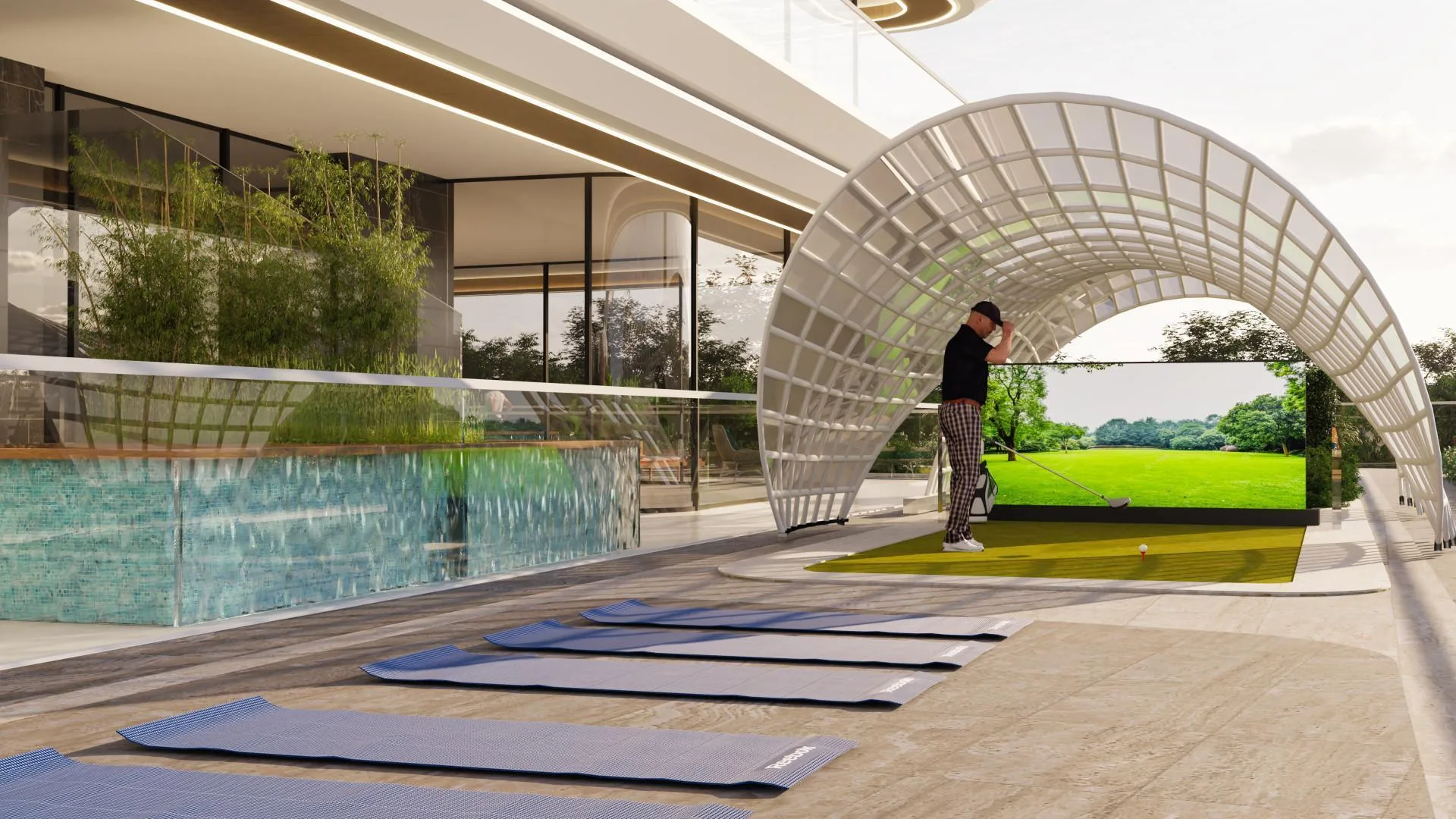 Зона VR Golf Experience в Samana Golf Views