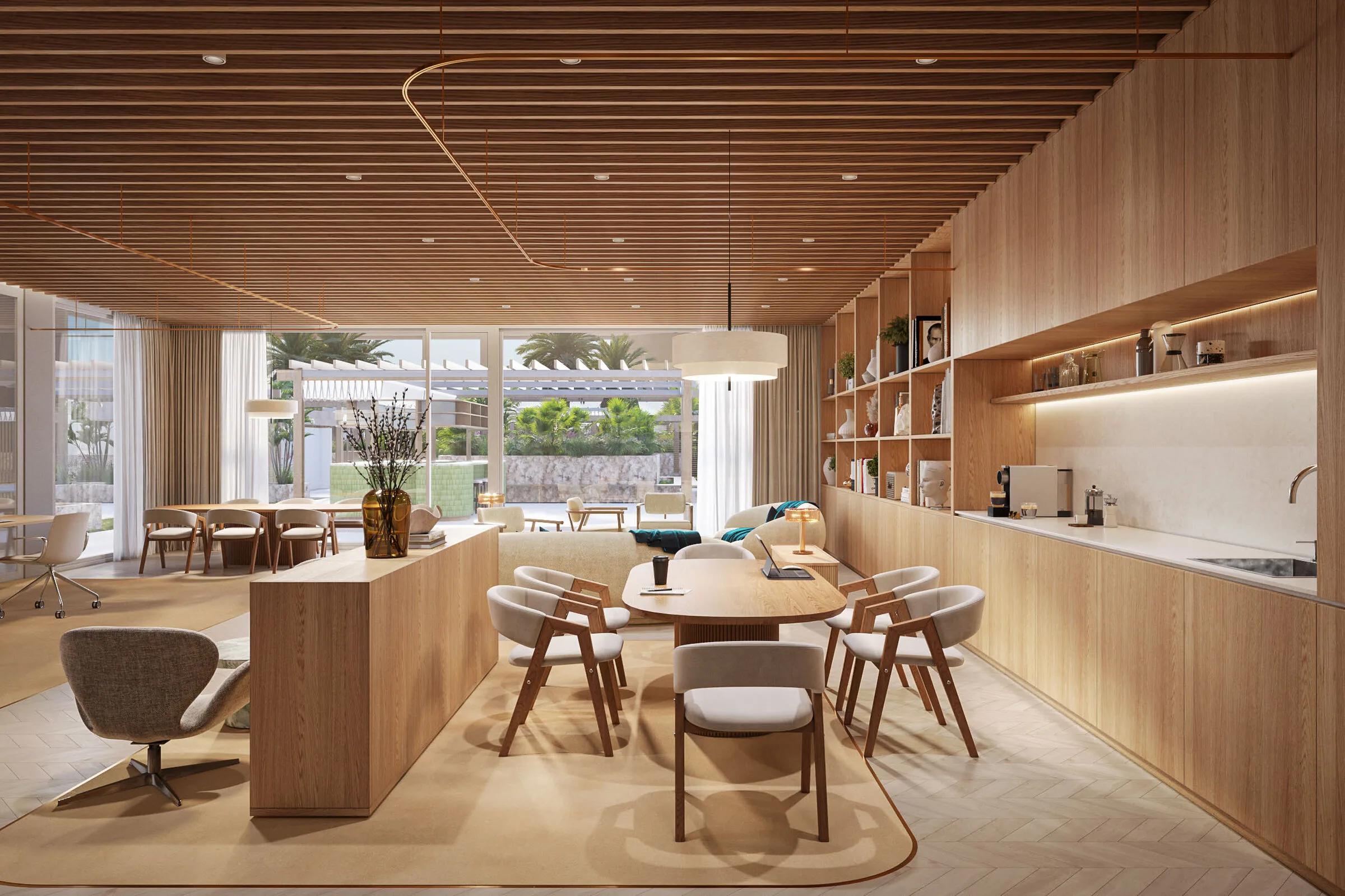 Визуализация: коворкинг в Sawa Residences