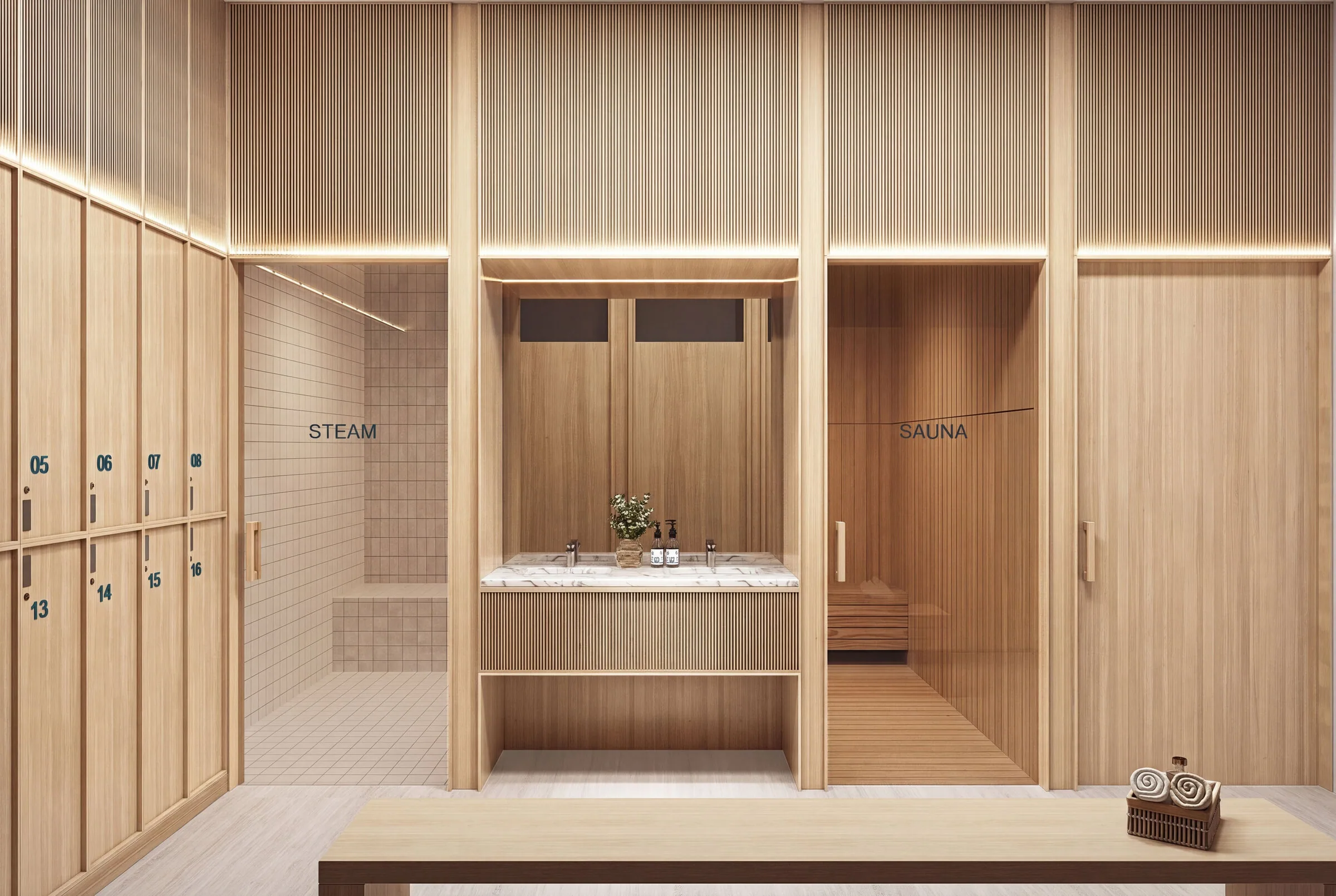 Визуализация: сауна в Sawa Residences