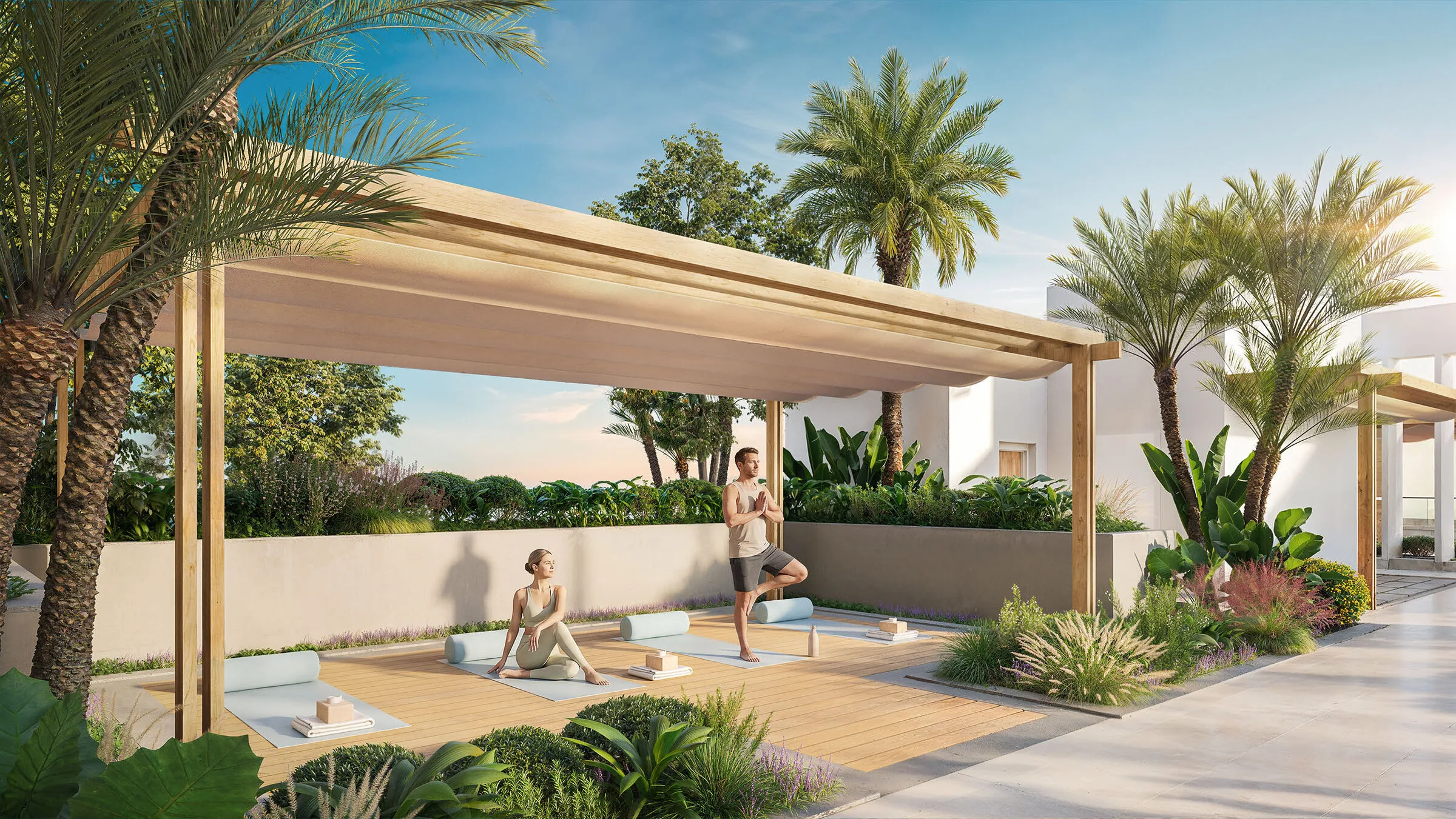Визуализация: студия йоги в Sawa Residences