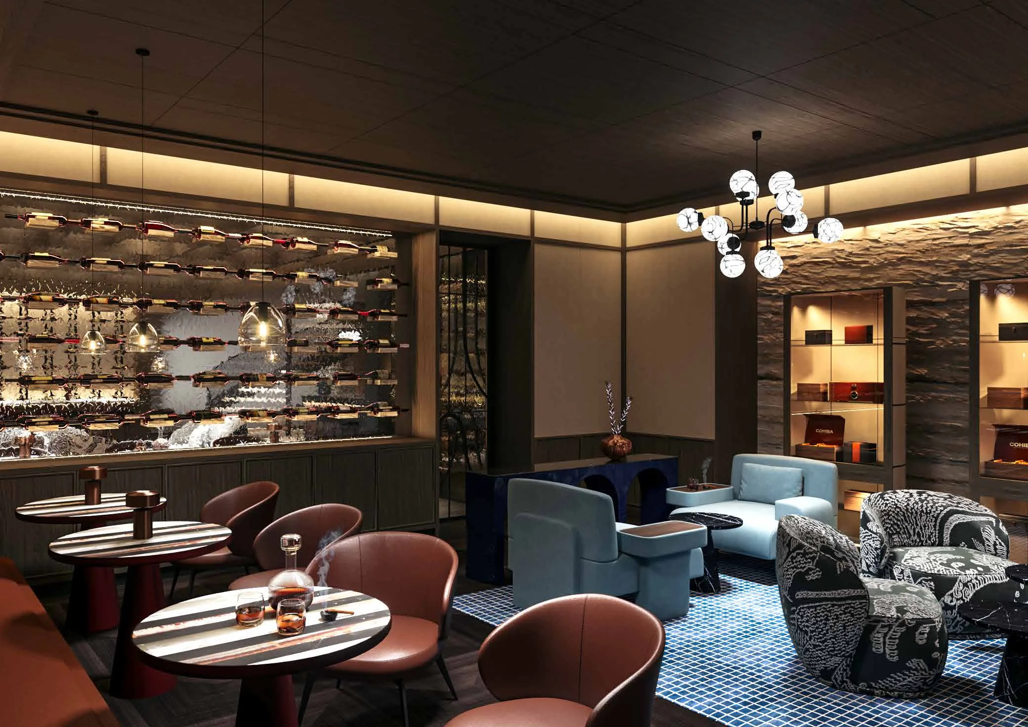 Интерьер общего пространства Six Senses Place