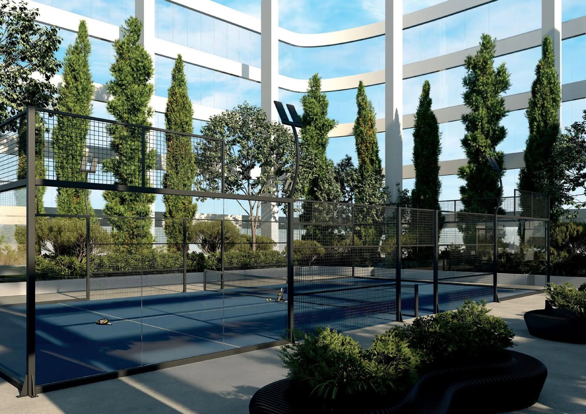 Корт для падела в SkyHills Astra
