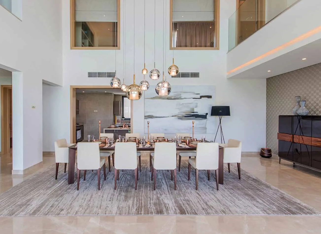 Столовая в отделке по стандарту Sobha Signature Quality