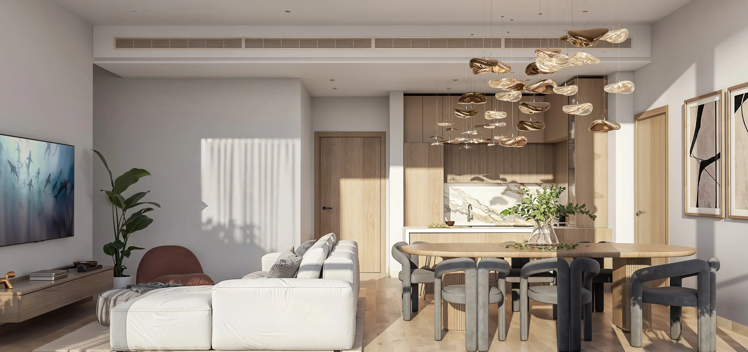 Гостиная в квартире Taiyo Residences