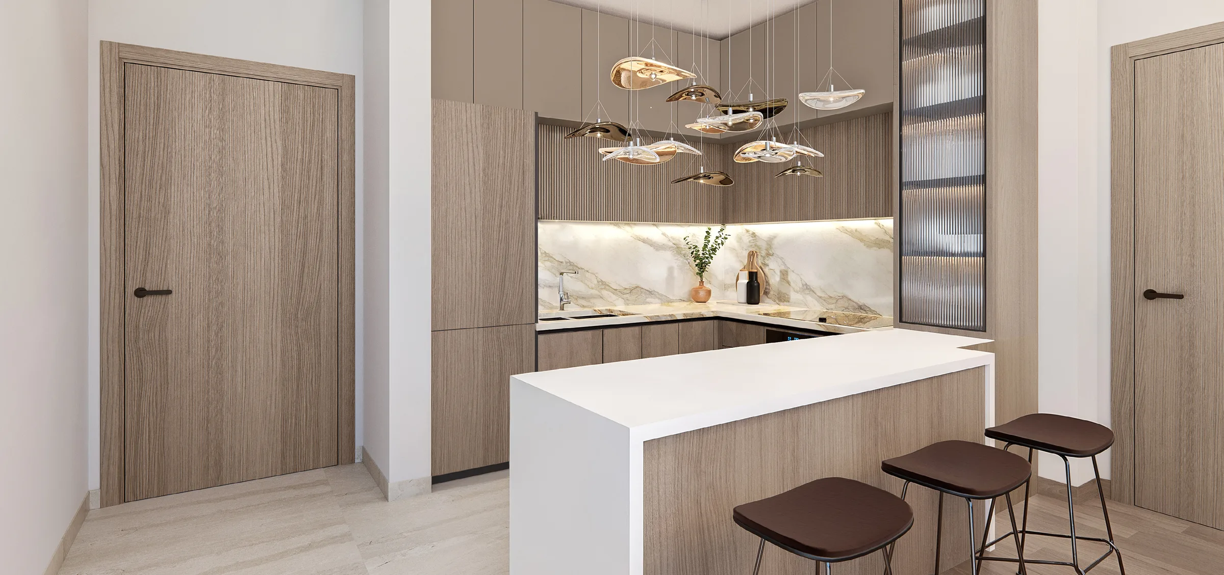 Кухня в квартире Taiyo Residences