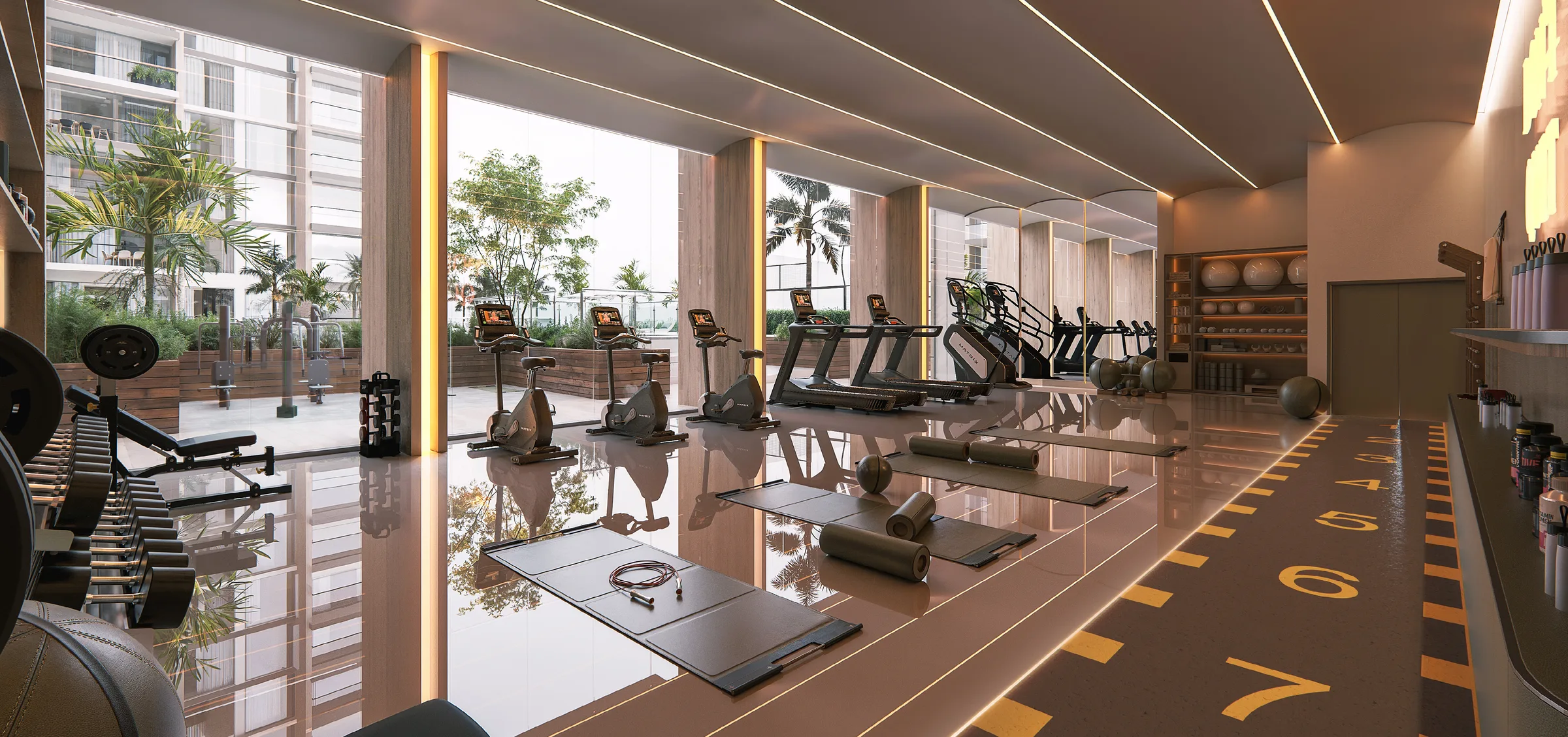 Тренажёрный зал Taiyo Residences