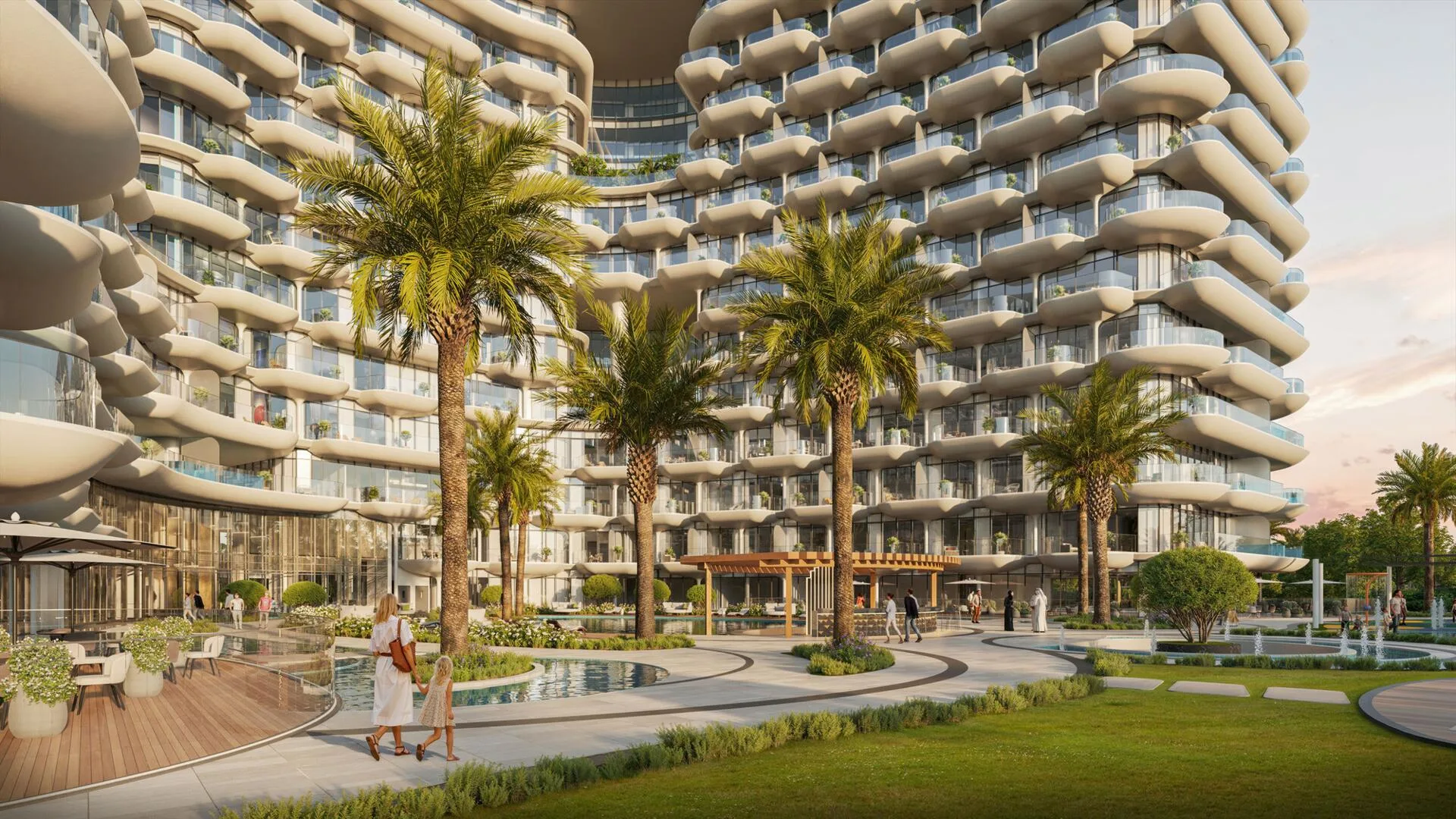 Садовая дорожка вдоль бассейна Taj Wellington Mews