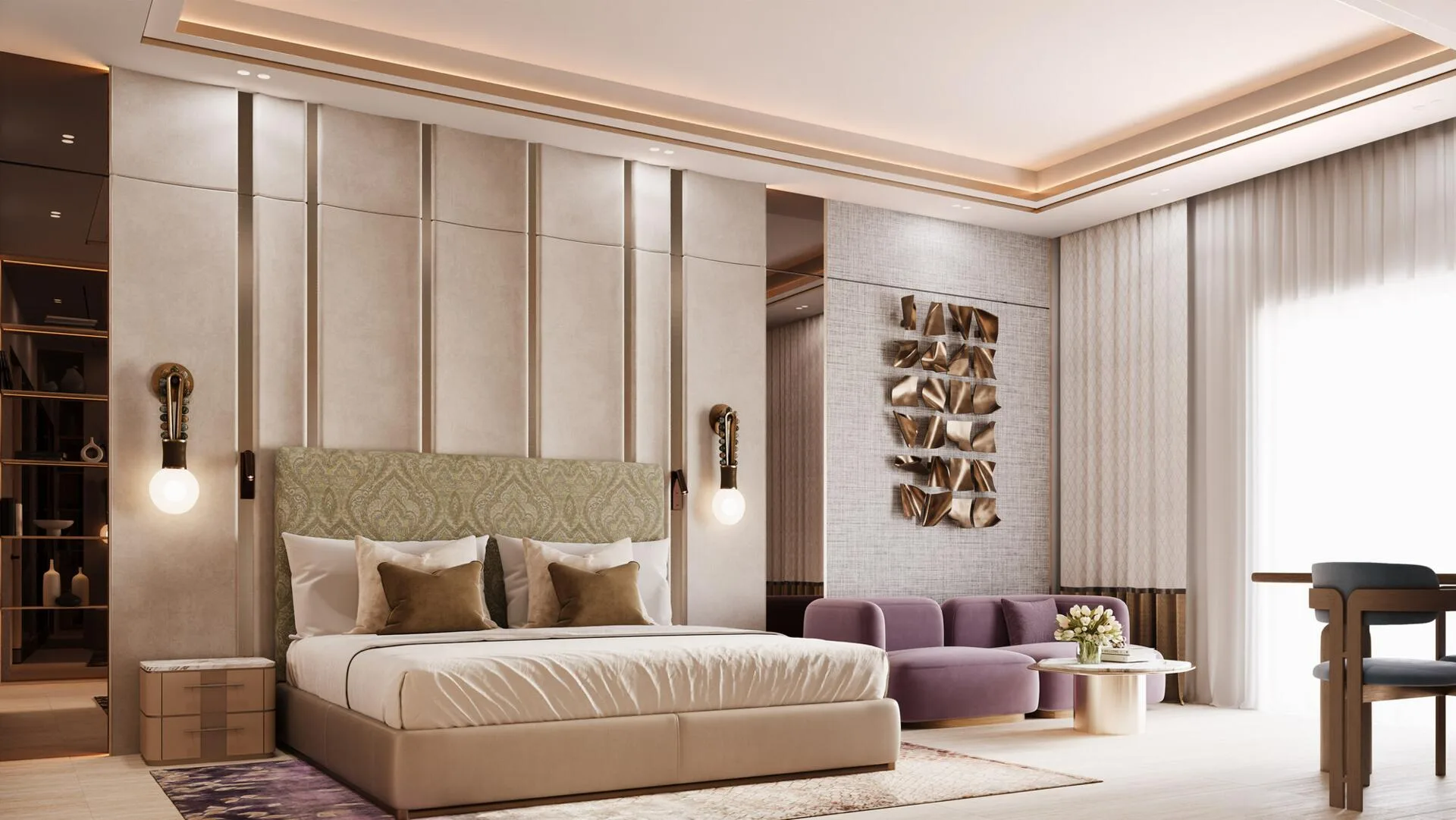 Спальня в квартире Taj Wellington Mews