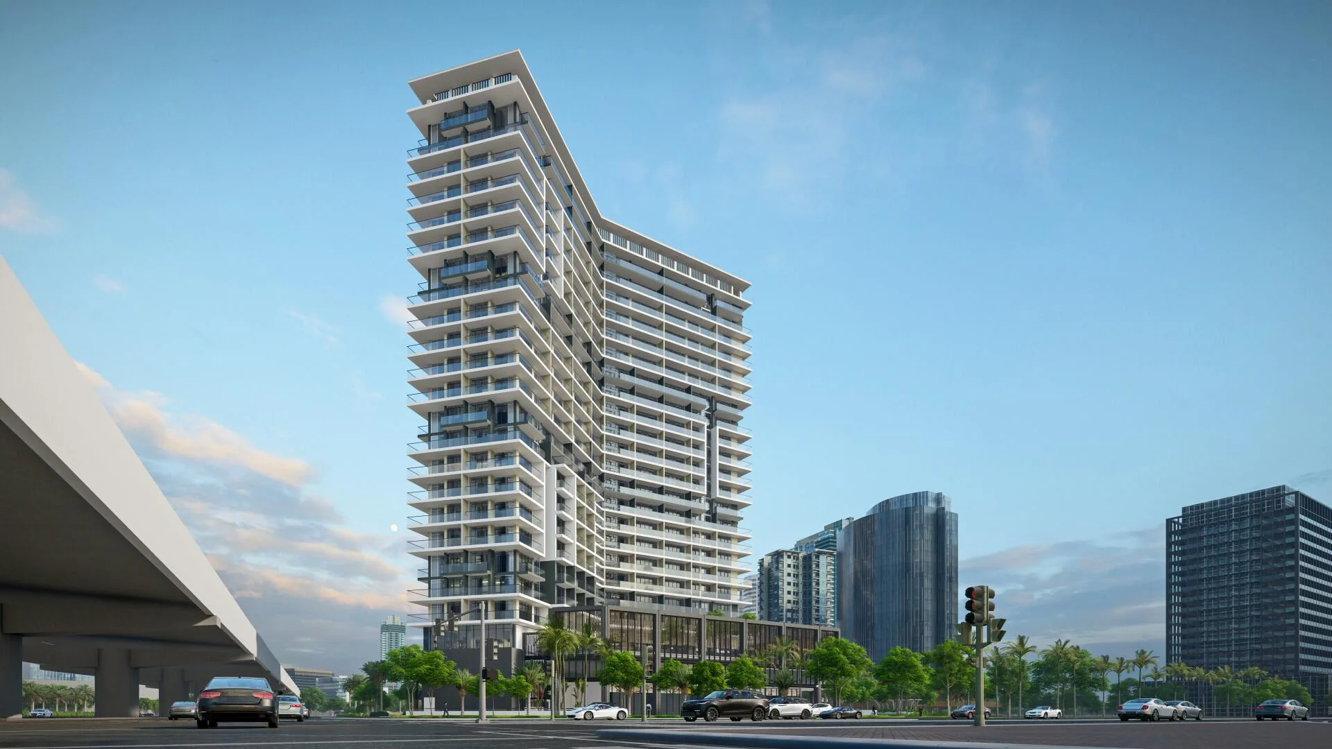 The Paragon со стороны перекрёстка