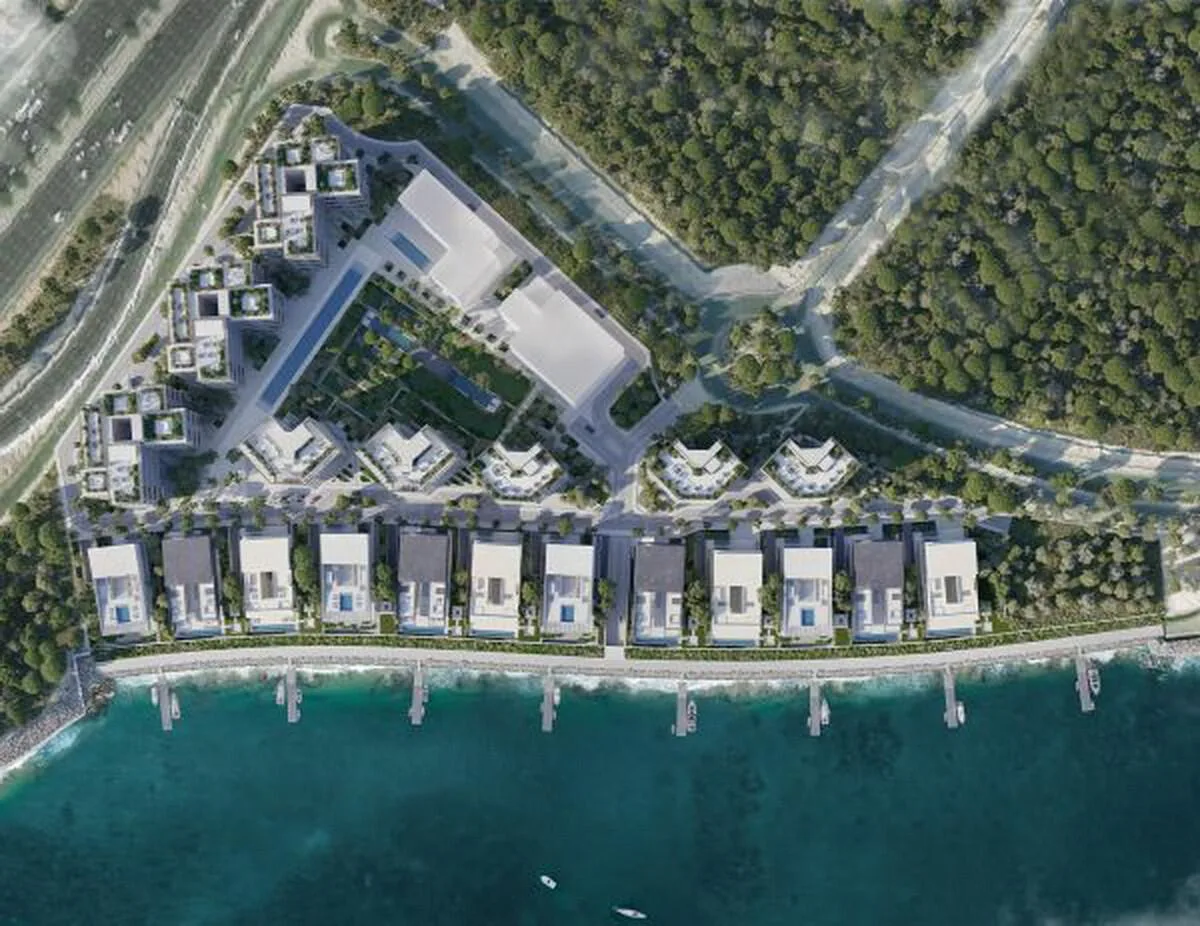 Keturah Resort сверху: особняки вдоль воды и корпуса среди садов