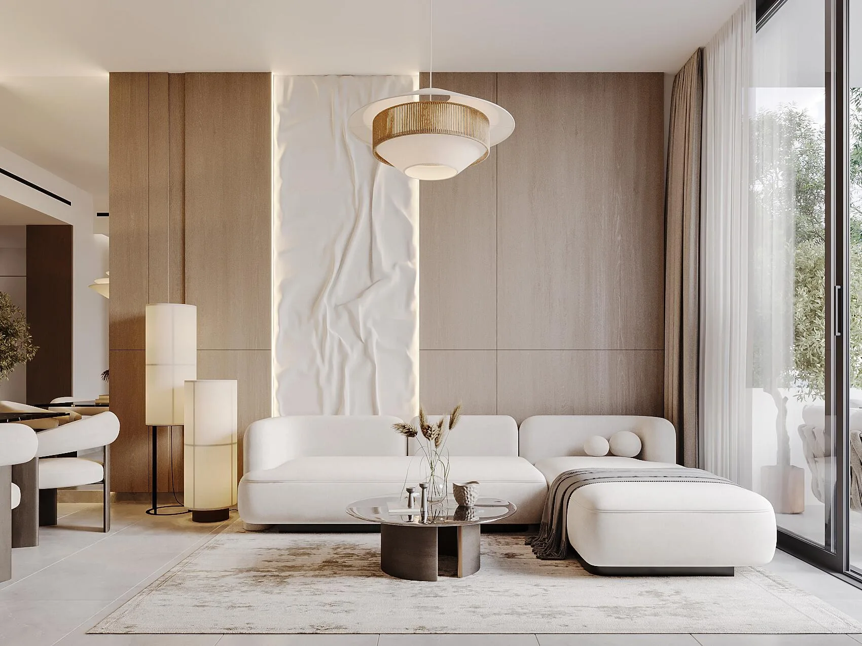 Гостиная в квартире The Willows Residences