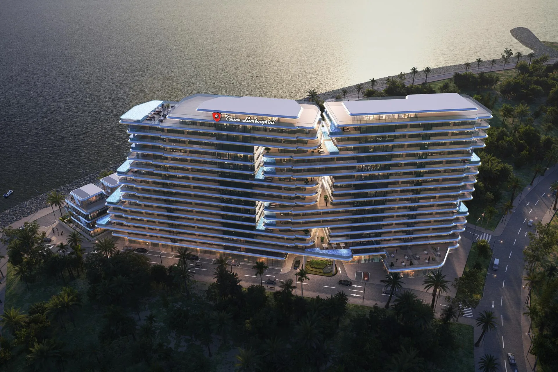Башня Tonino Lamborghini Residences сверху