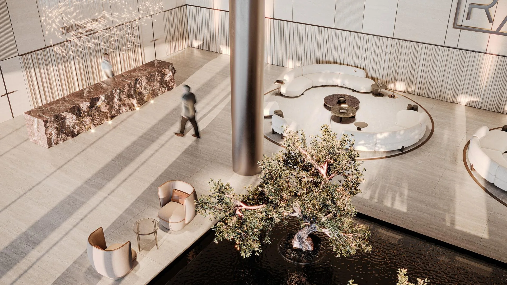 Лобби Trussardi Residences Phase II сверху